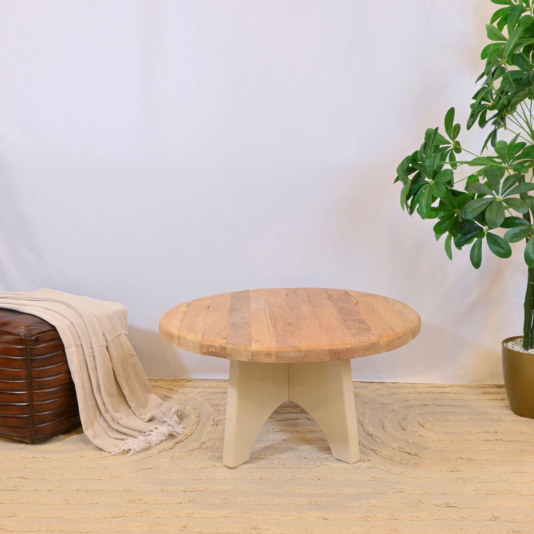 Crafted by Lifestyle Wooden Top Coffee Table-furniture-livingroom-coffeetables-image-2