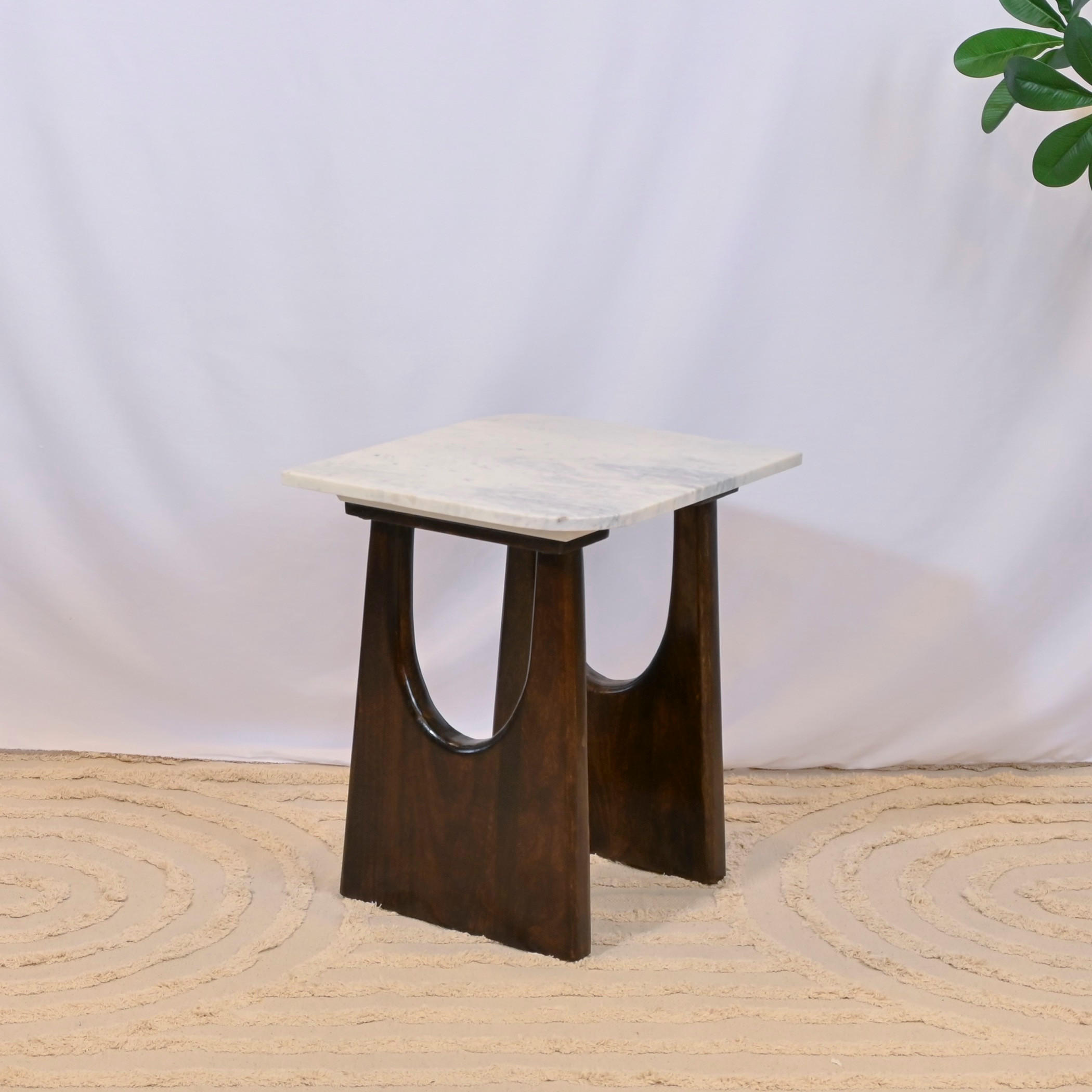 Crafted by Lifestyle Marble Top Accent Table-furniture-livingroom-sideandendtables-image-2