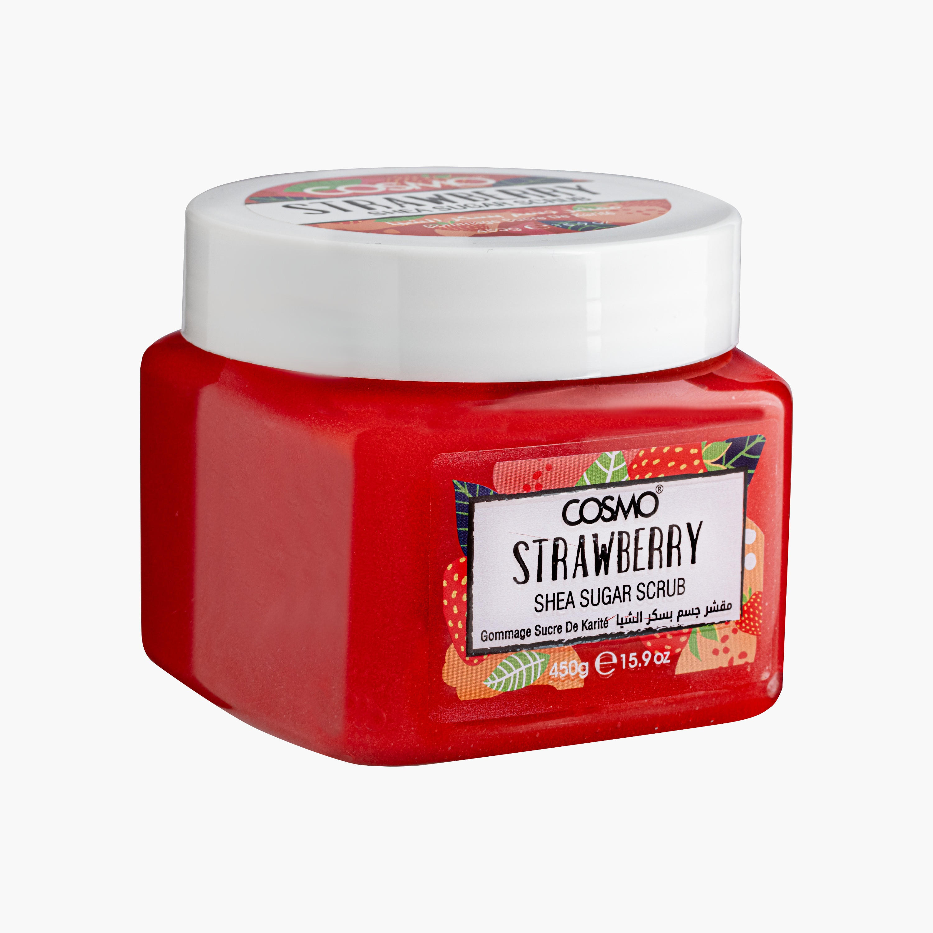 Cosmo Sugar Scrub Shea Butter& Strawberry 450 Ml-beautyandpersonalcare-bathandbody-bathandshower-scrubs-image-5