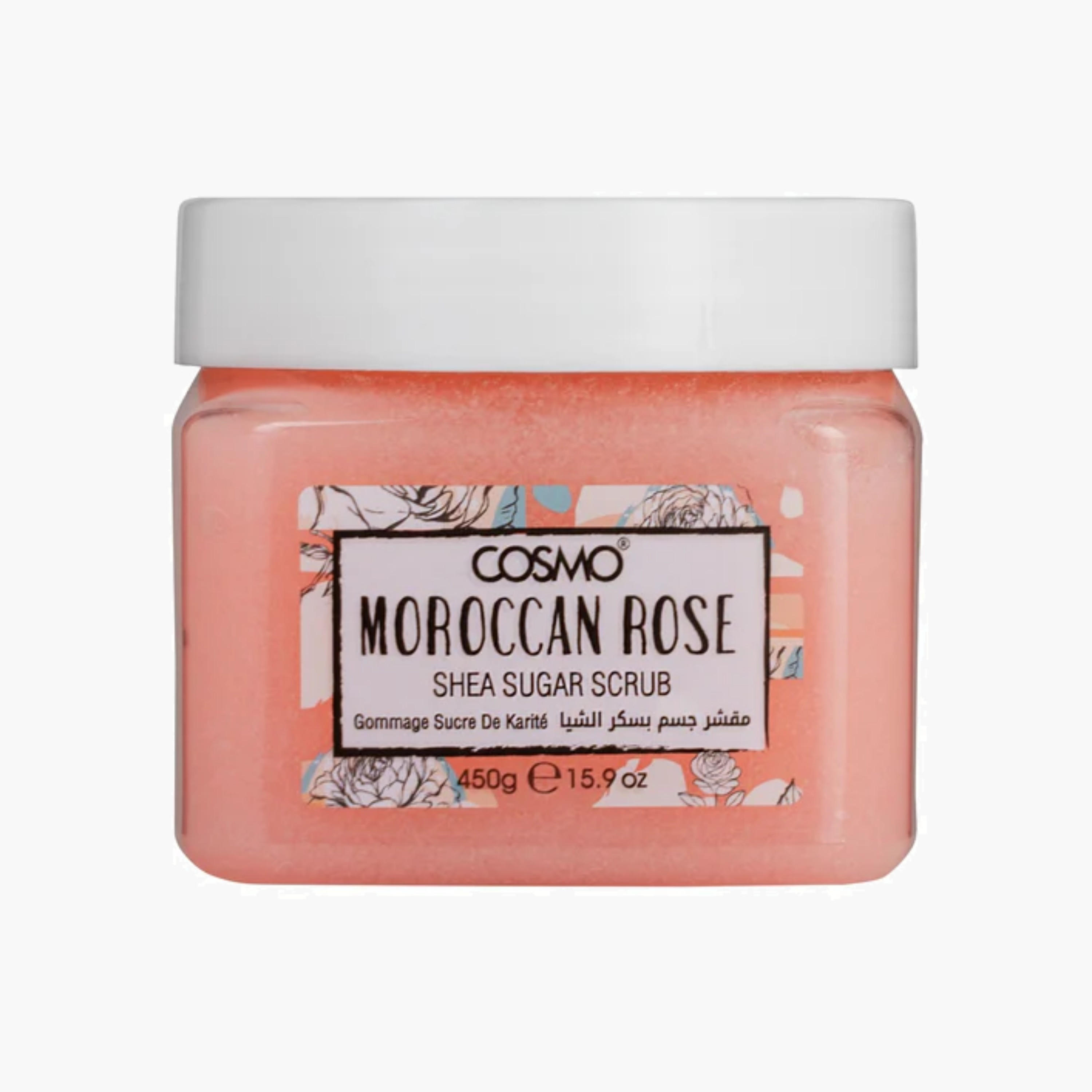 Cosmo Sugar Scrub Shea Butter& Moroccan Rose 450 Ml-beautyandpersonalcare-bathandbody-bathandshower-scrubs-image-1