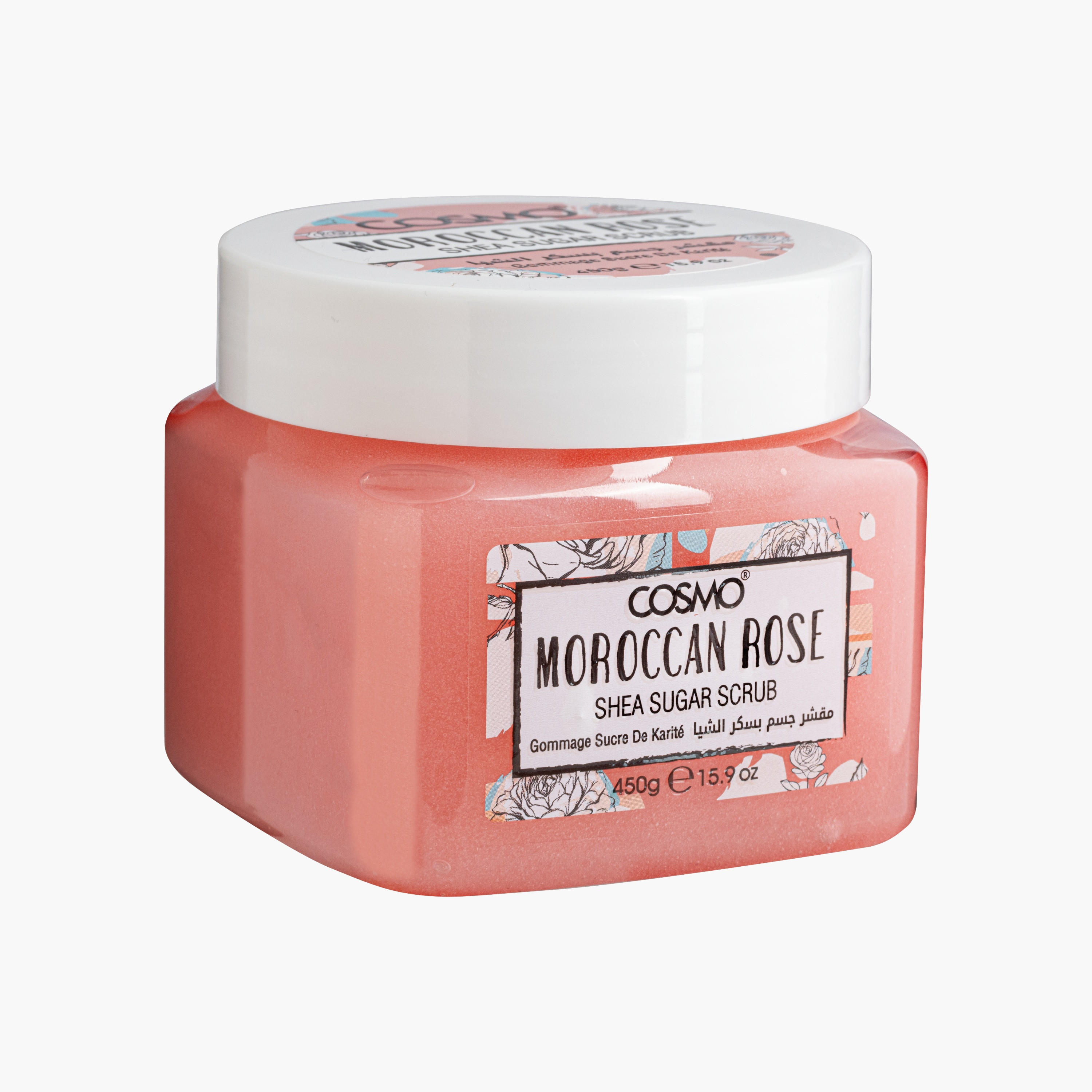 Cosmo Sugar Scrub Shea Butter& Moroccan Rose 450 Ml-beautyandpersonalcare-bathandbody-bathandshower-scrubs-image-4
