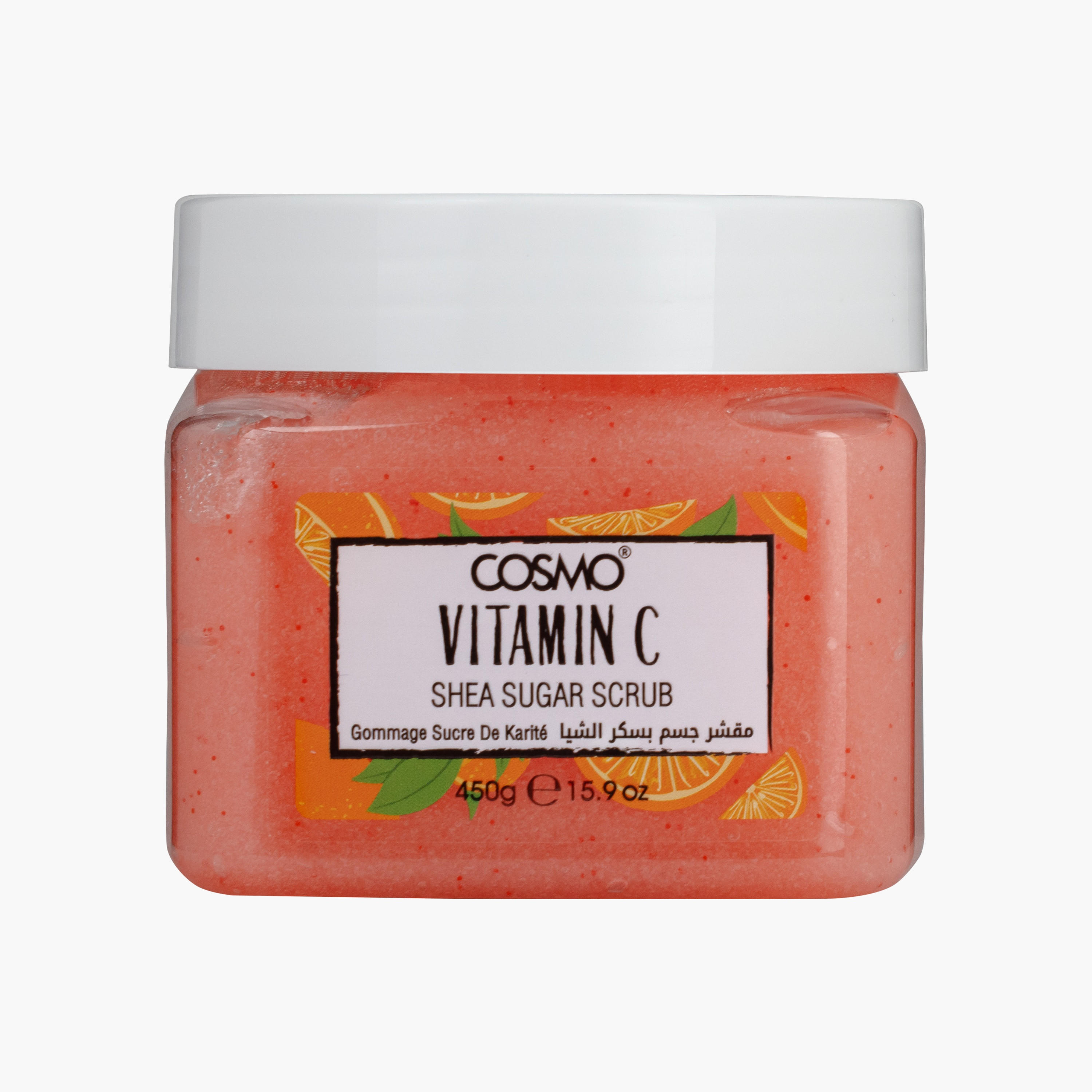 Cosmo Sugar Scrub Shea Butter& Vitamin C 450 Ml-beautyandpersonalcare-bathandbody-bathandshower-scrubs-image-3