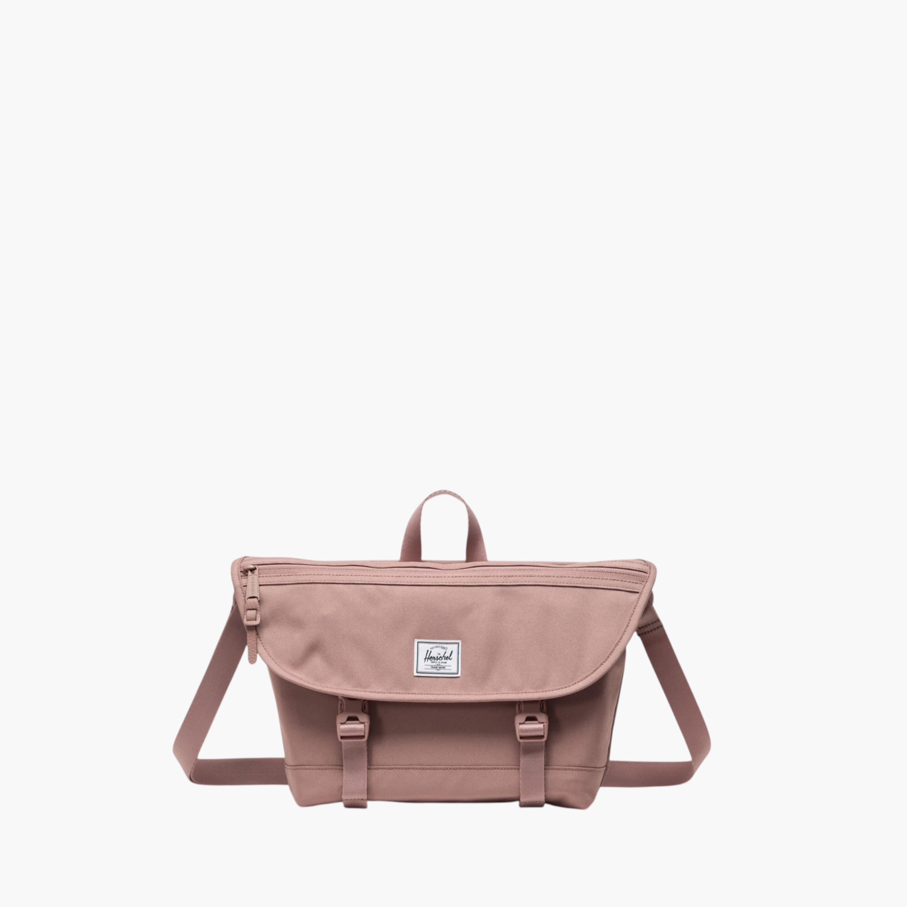 Herschel Supply Co Solid Messenger Bag with Adjustable Strap and Flap Closure-school-bagsandbackpacks-messengerbags-image-1