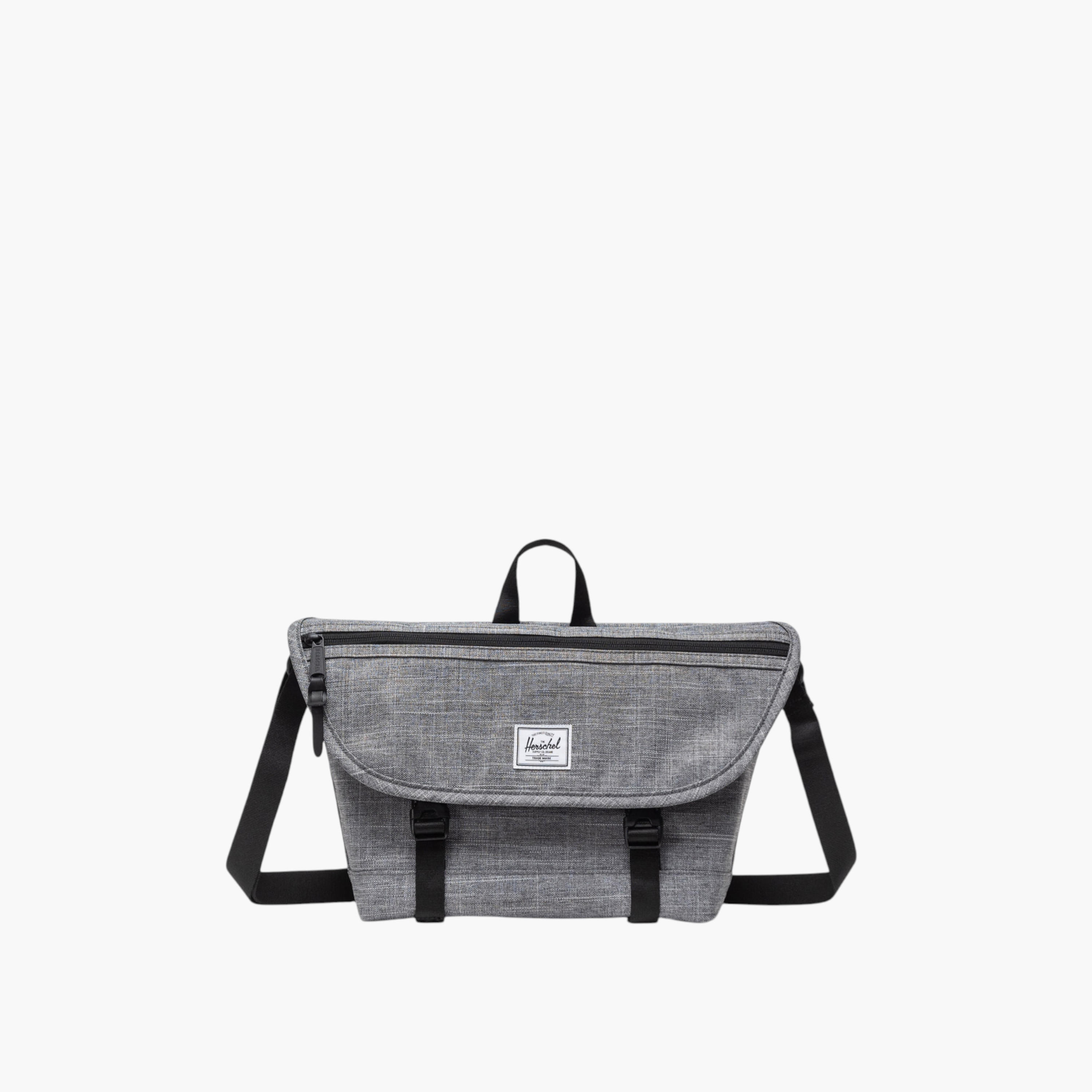 Herschel Supply Co Solid Messenger Bag with Adjustable Strap and Flap Closure-school-bagsandbackpacks-messengerbags-image-1