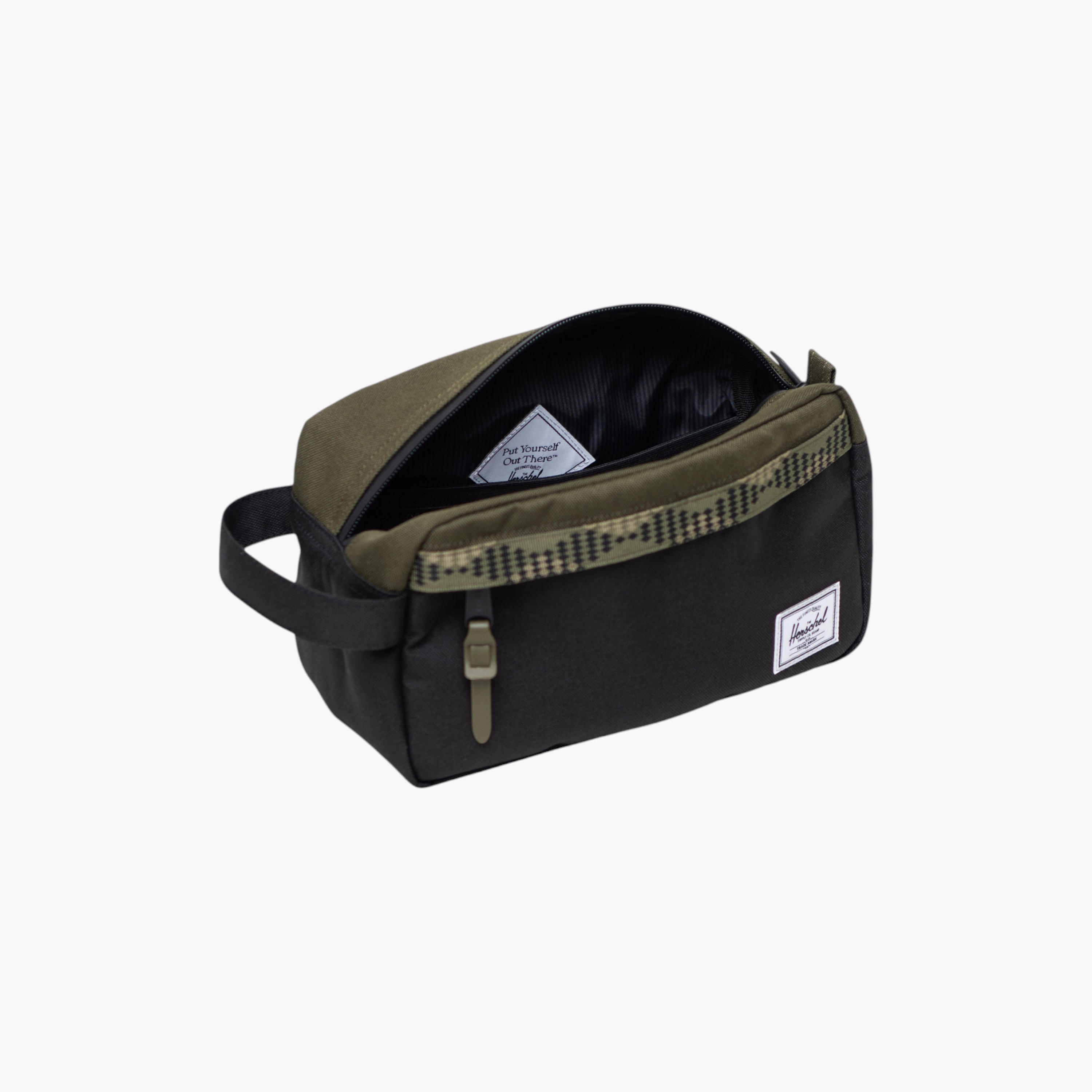 Herschel Supply Co Chapter 2-Compartment Jewellery Organizer with Zip Closure - 15x24x12 cm-women-watchesandjewellery-jewellery-storage-image-3