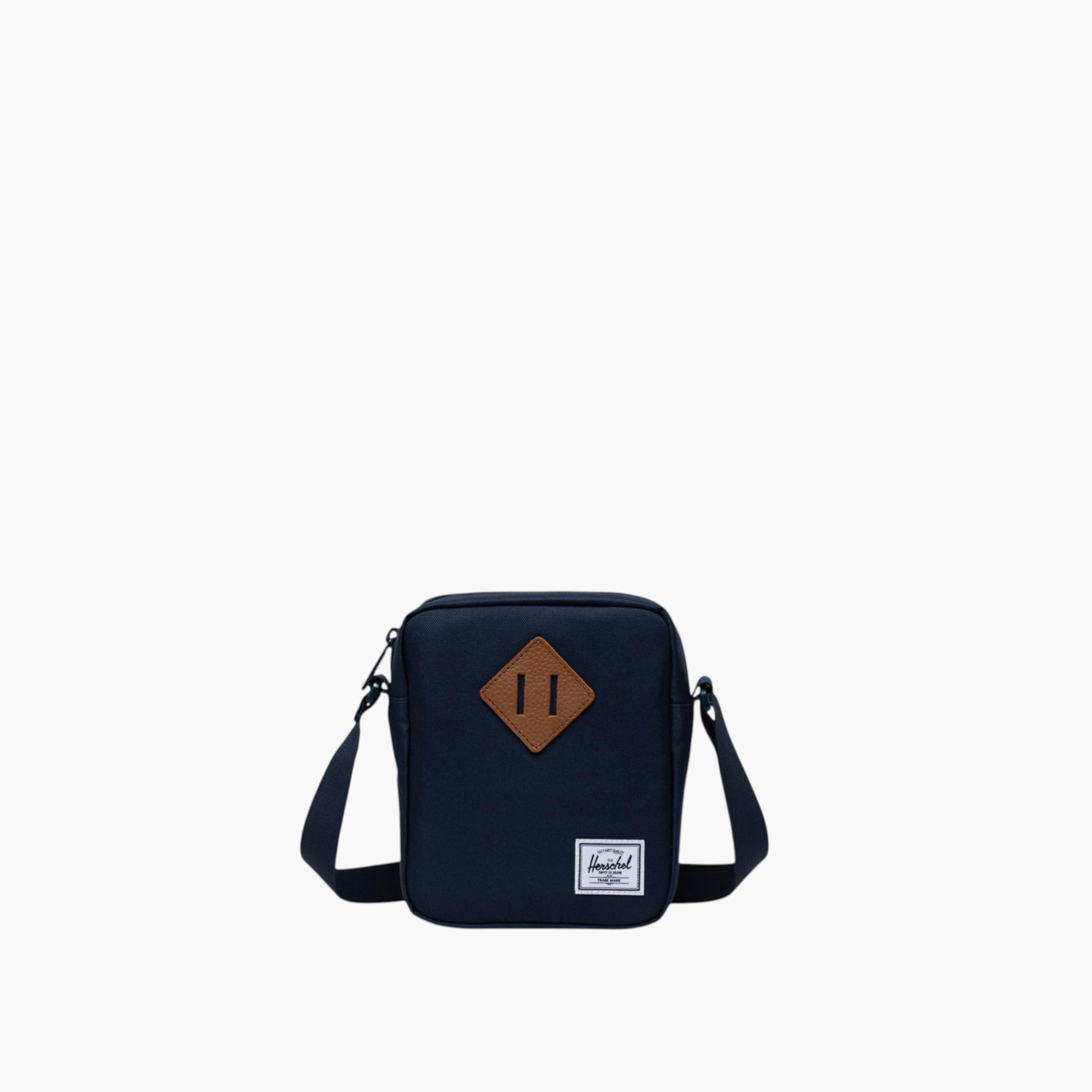 Herschel Supply Co Solid Crossbody Bag with Adjustable Strap and Zip Closure-men-bags-image-1