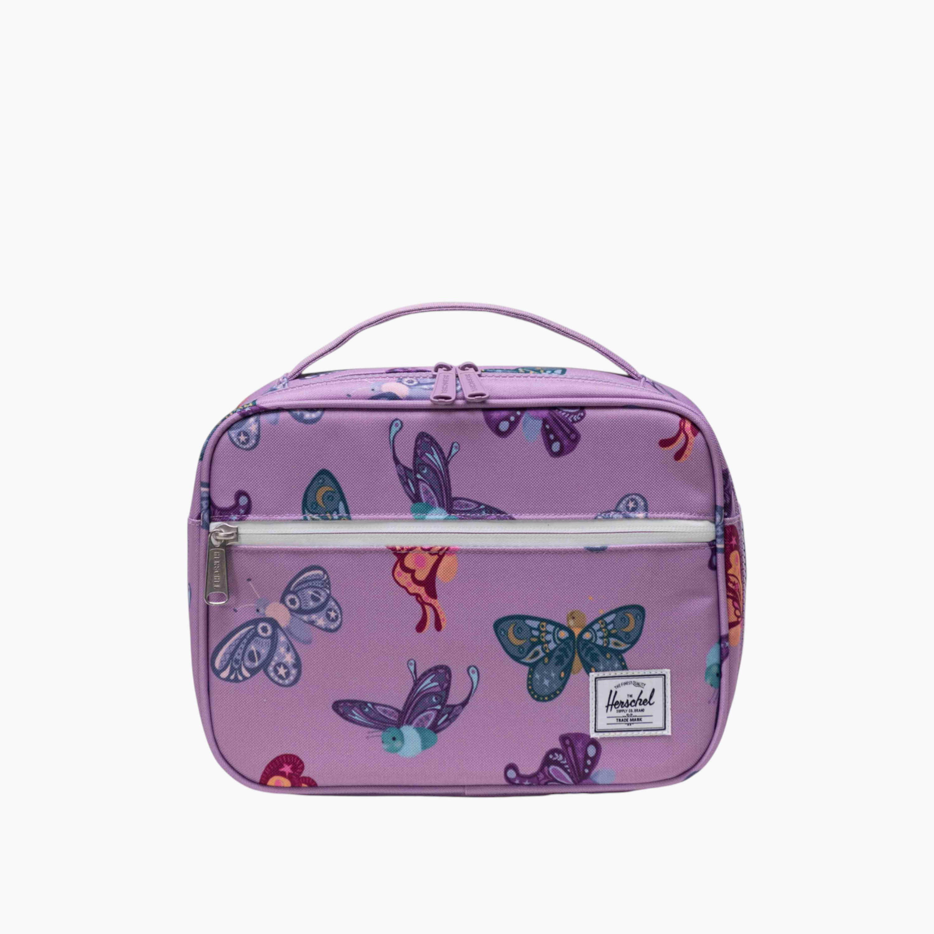 Herschel Supply Co Butterfly Print Lunch Bag with Zip Closure-school-lunchessentials-lunchbags-image-1
