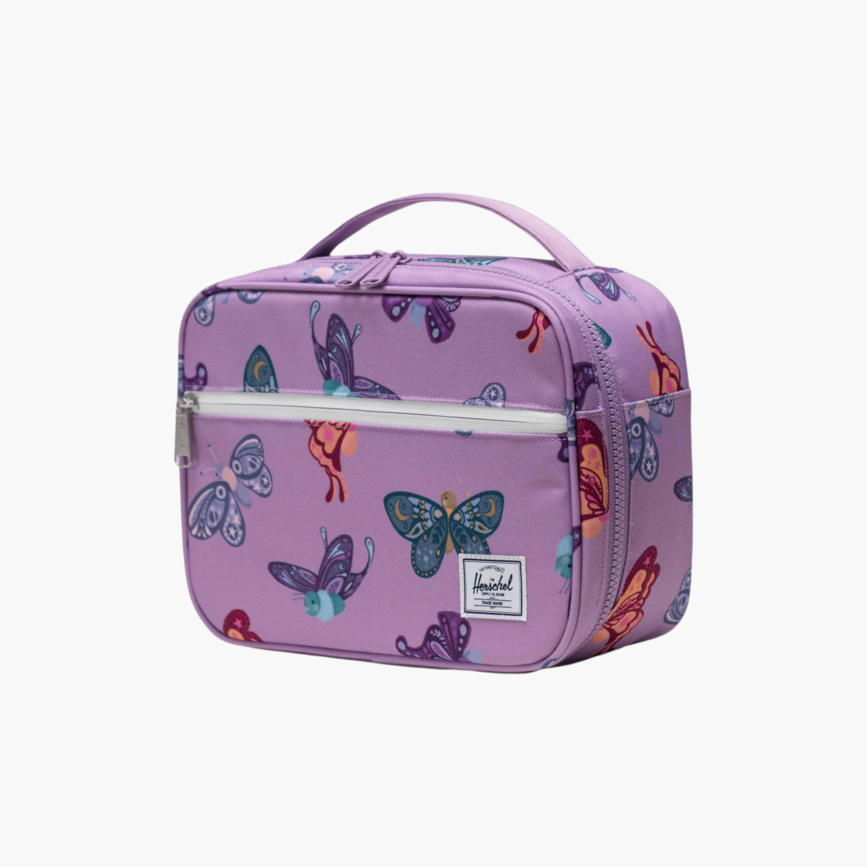 Herschel Supply Co Butterfly Print Lunch Bag with Zip Closure-school-lunchessentials-lunchbags-image-2