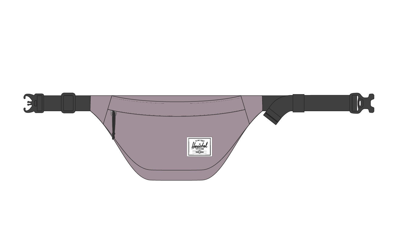 Herschel Supply Co Adjustable Strap Waistbag with Zip Closure-travel-accessories-image-1
