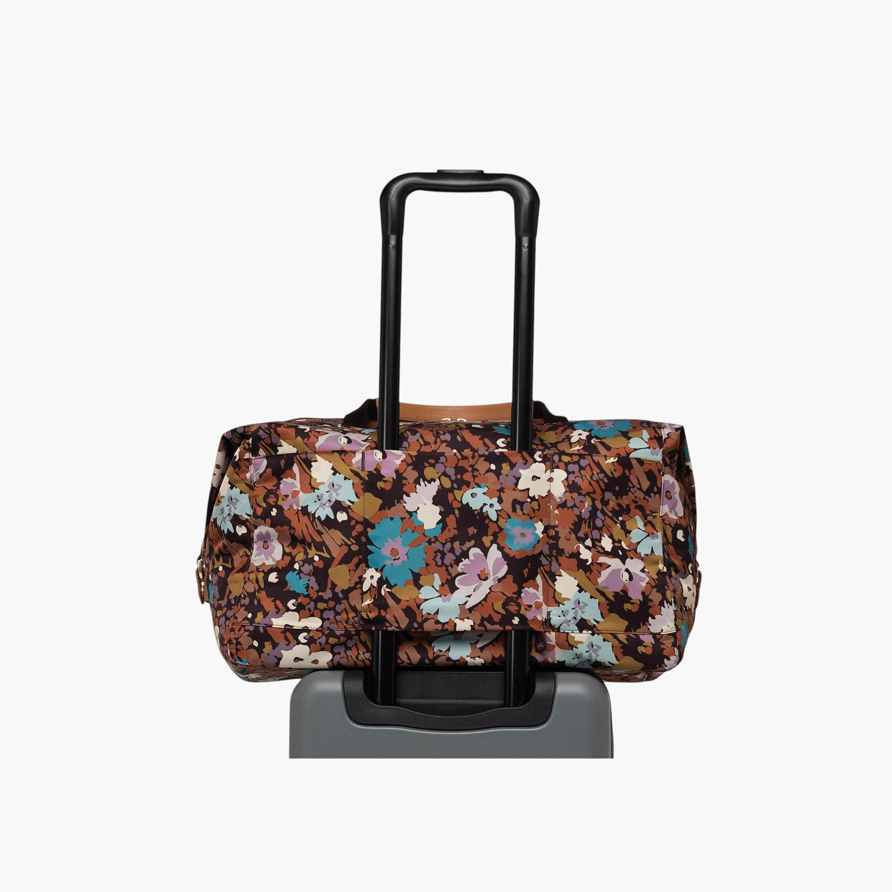 شنطة دافل بسحاب إغلاق وحزام قابل للتعديل وطبعات زهرية من هيرشيل سبلاي كو-travel-luggagesandbags-dufflebags-image-4