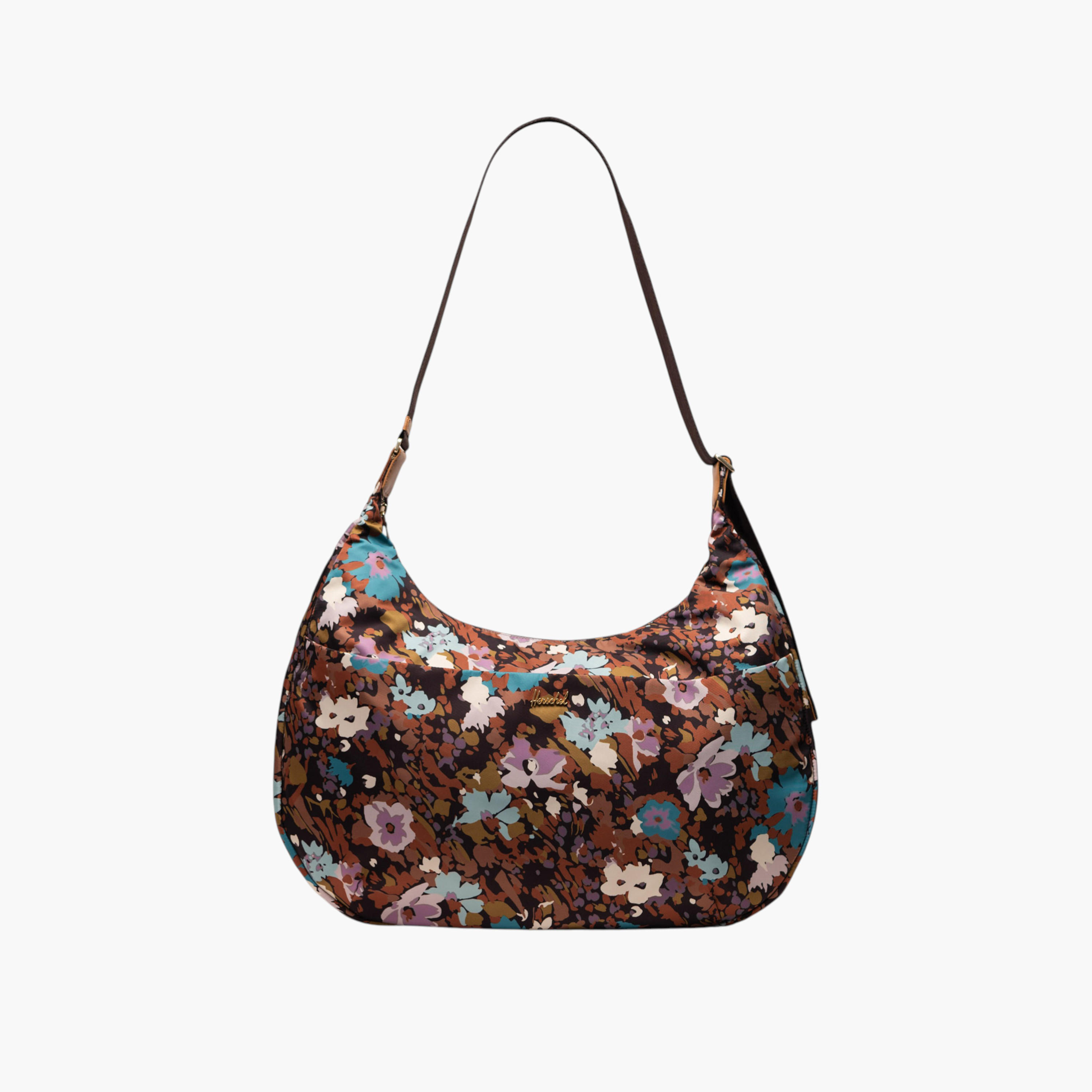 Herschel Supply Co Floral Print Shoulder Bag with Zip Closure and Pouch-women-bagsandwallets-handbags-image-1