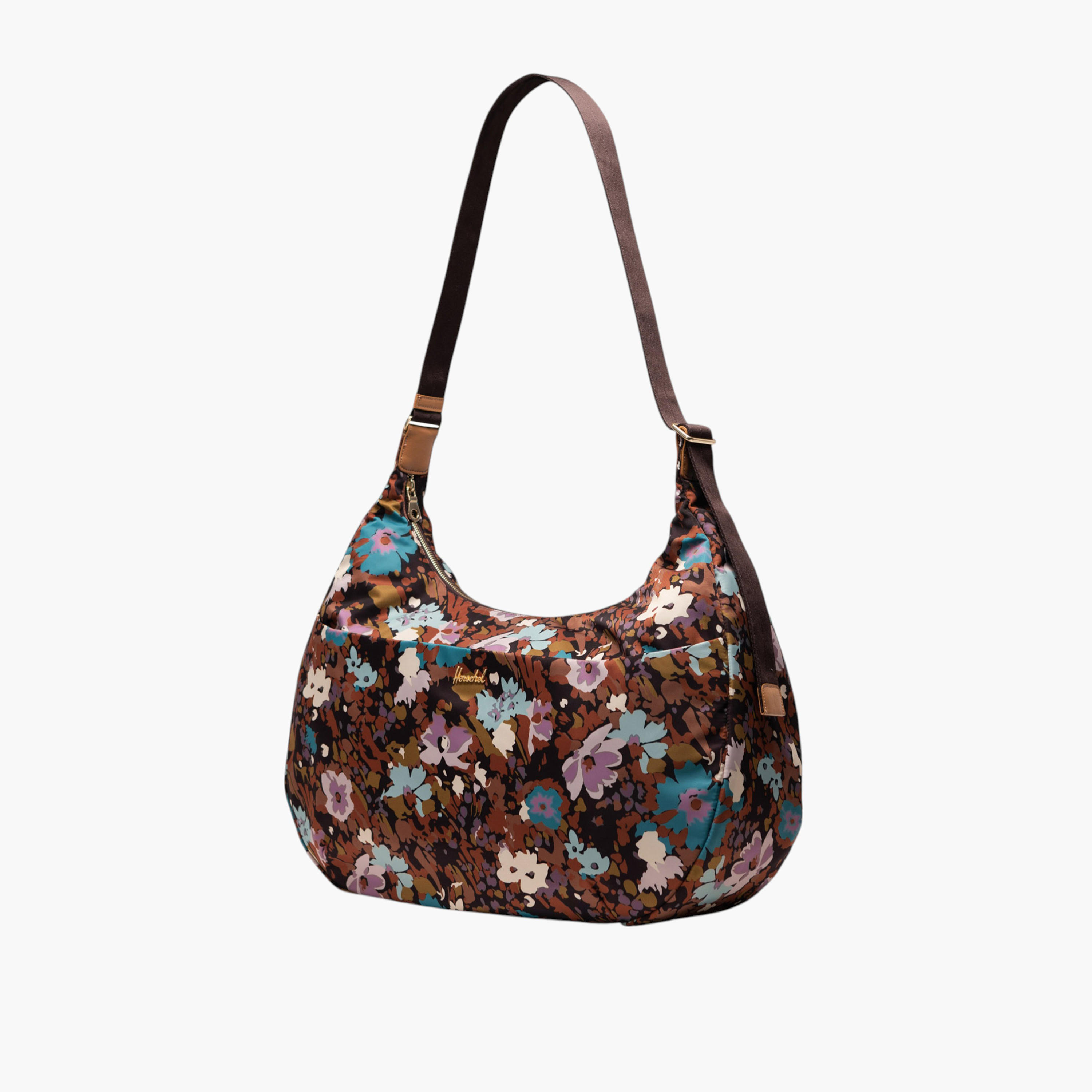 Herschel Supply Co Floral Print Shoulder Bag with Zip Closure and Pouch-women-bagsandwallets-handbags-image-2