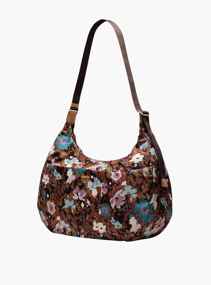 Herschel Supply Co Floral Print Shoulder Bag with Zip Closure and Pouch-women-bagsandwallets-handbags-image-2