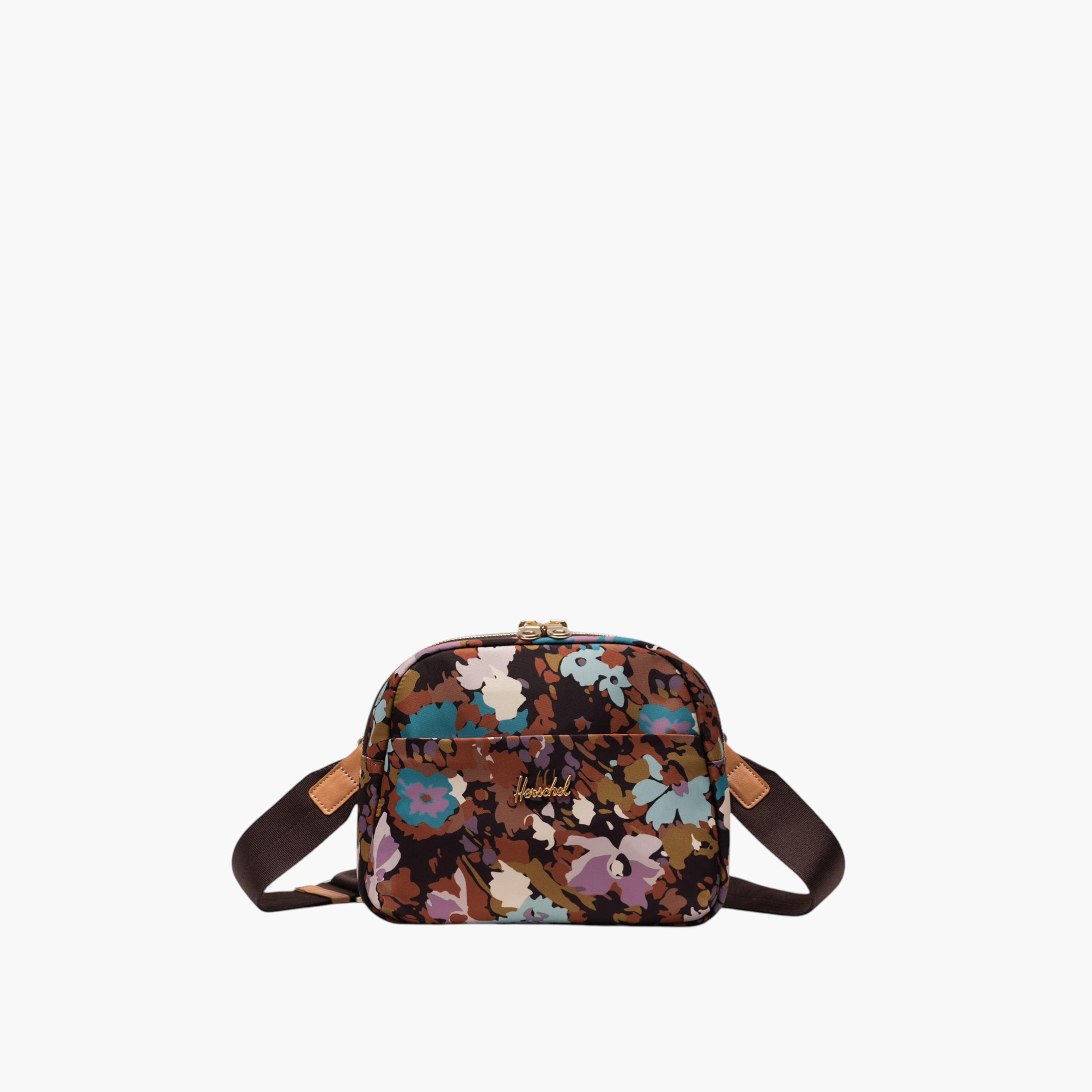 Herschel Supply Co Floral Print Crossbody Bag with Detachable Strap and Zip Closure-women-bagsandwallets-handbags-image-1