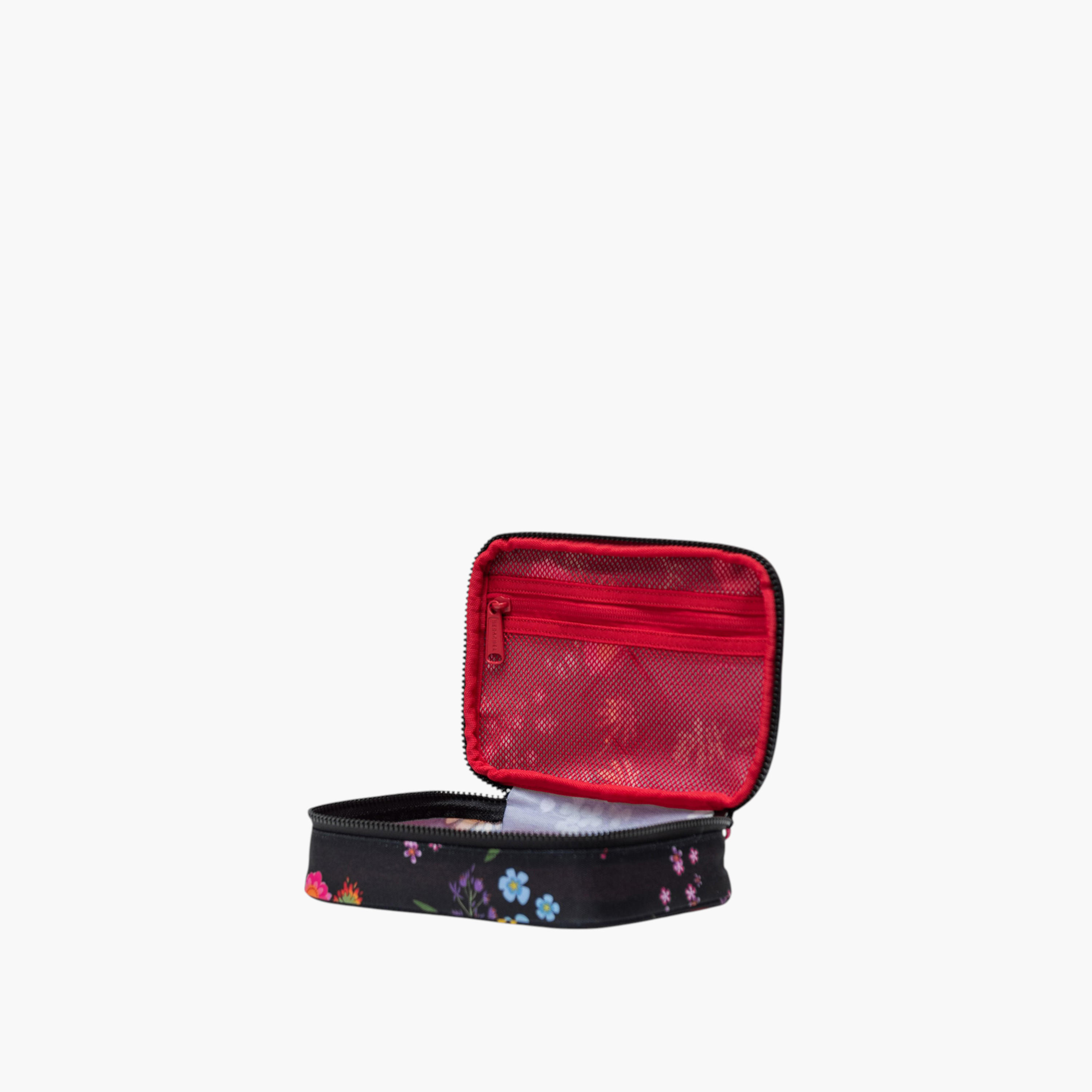 Herschel Supply Co Floral Print Organiser Case with Zip Closure - 14x21x5 cms-women-watchesandjewellery-jewellery-storage-image-2