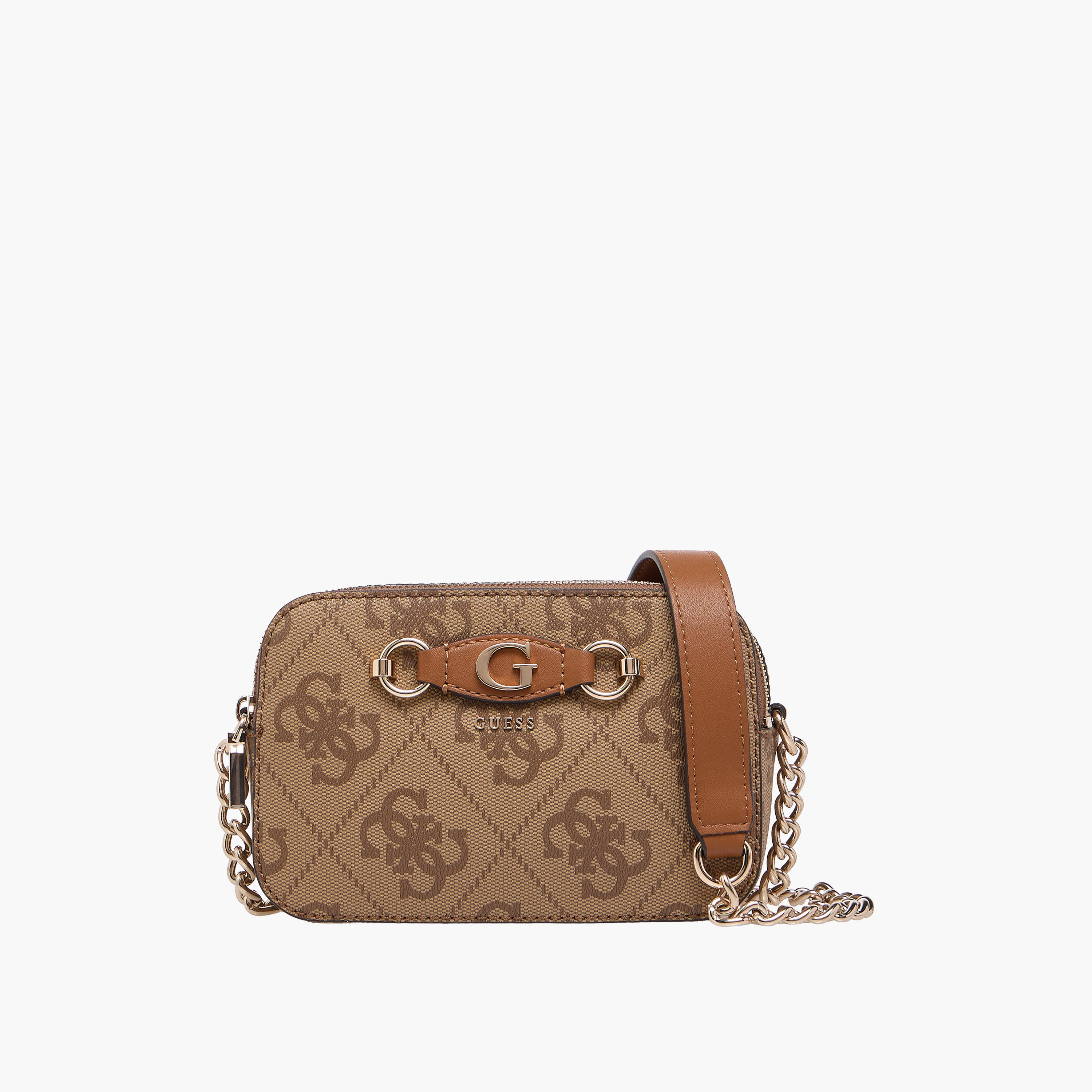 شنطة كروس بودي بتصميم مونوجرام وحزام سلسلة من جيس-women-bagsandwallets-handbags-image-1