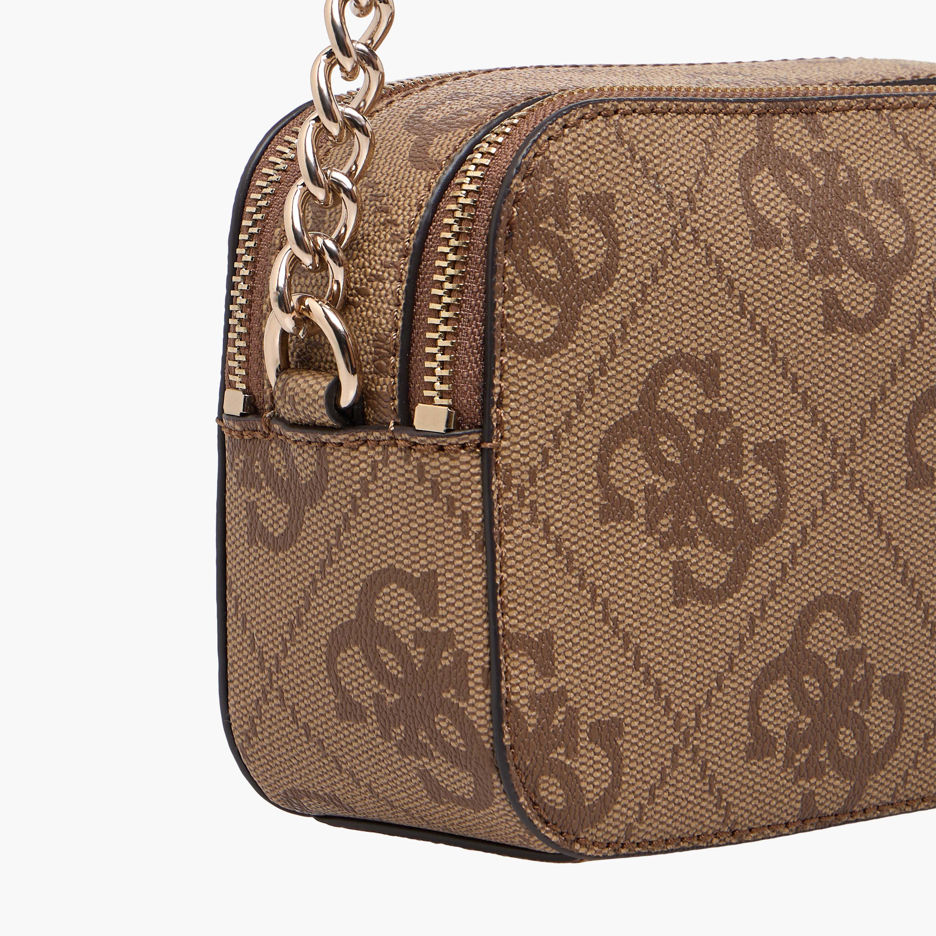 شنطة كروس بودي بتصميم مونوجرام وحزام سلسلة من جيس-women-bagsandwallets-handbags-image-4