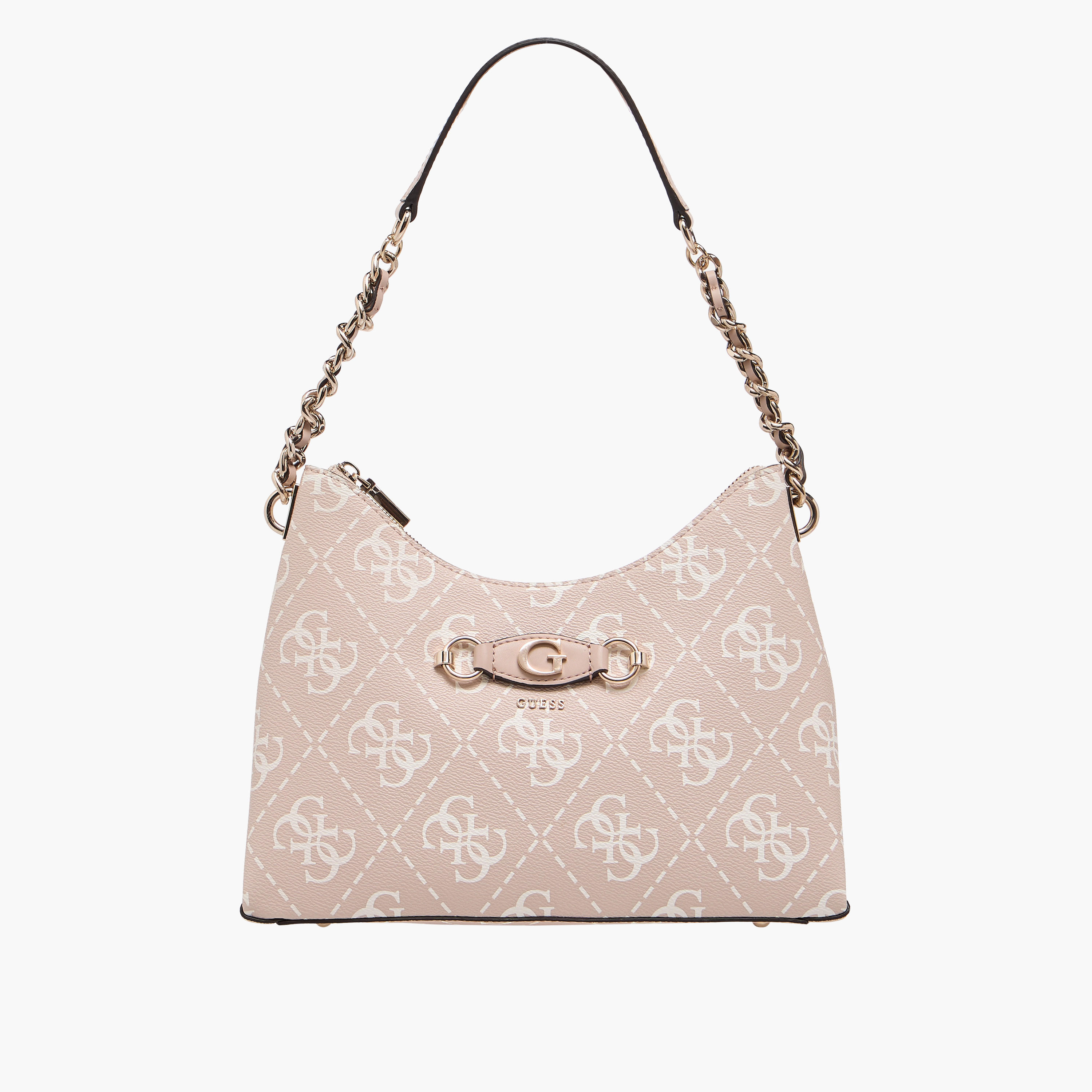 Guess Monogram Print Shoulder Bag with Strap Handle-women-bagsandwallets-handbags-image-1