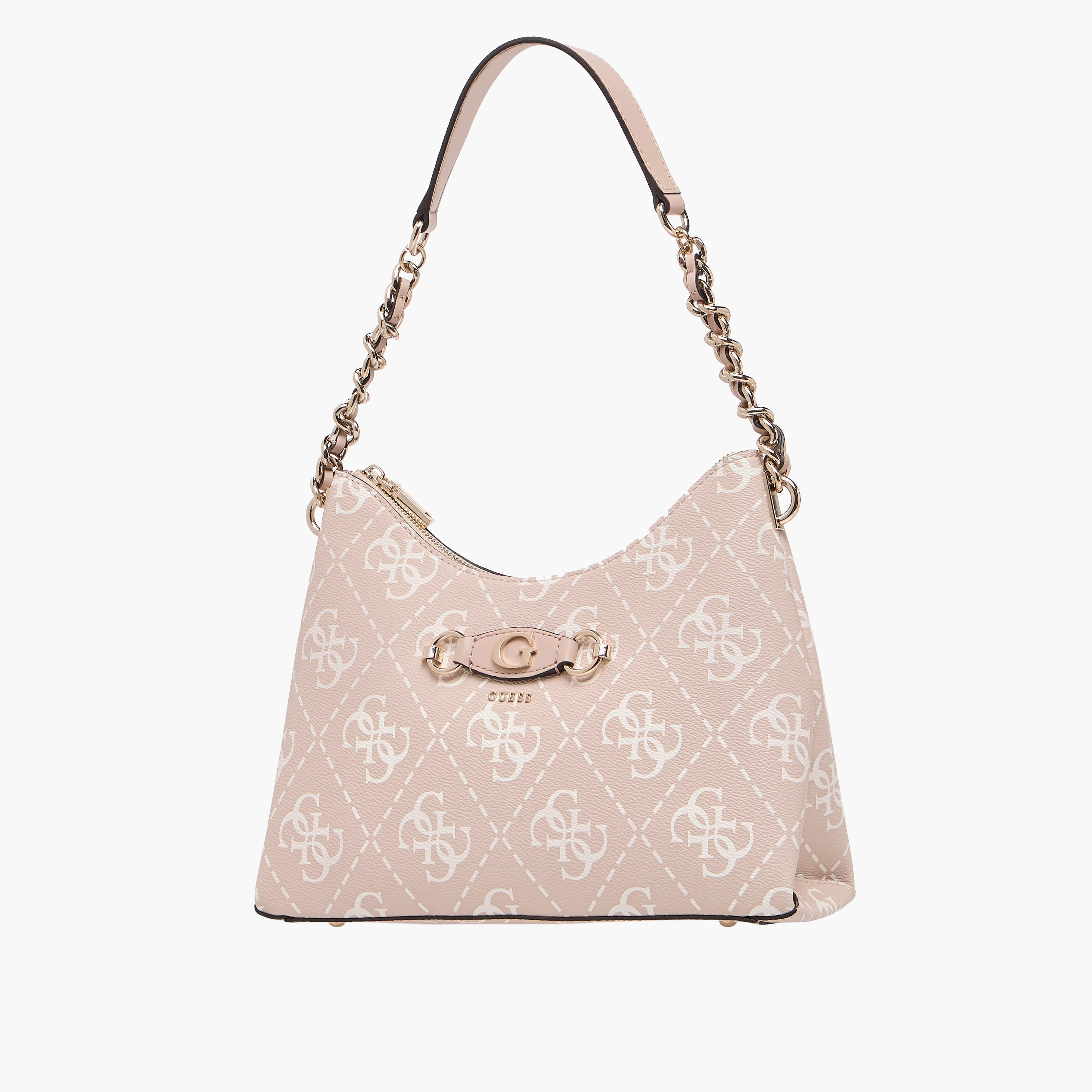 Guess Monogram Print Shoulder Bag with Strap Handle-women-bagsandwallets-handbags-image-2