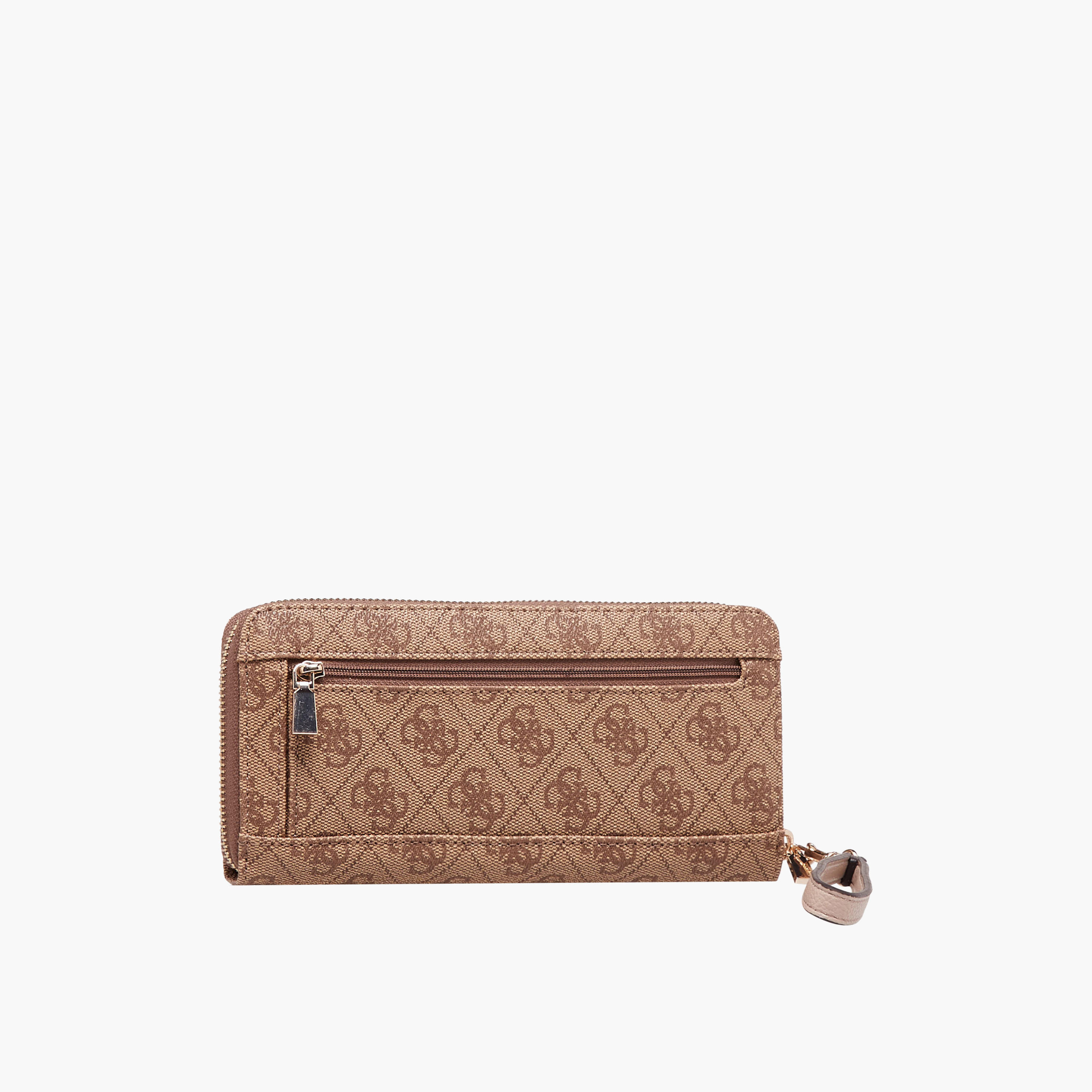 Guess Monogram Texture Wallet with Wristlet Strap-women-bagsandwallets-wallets-image-2