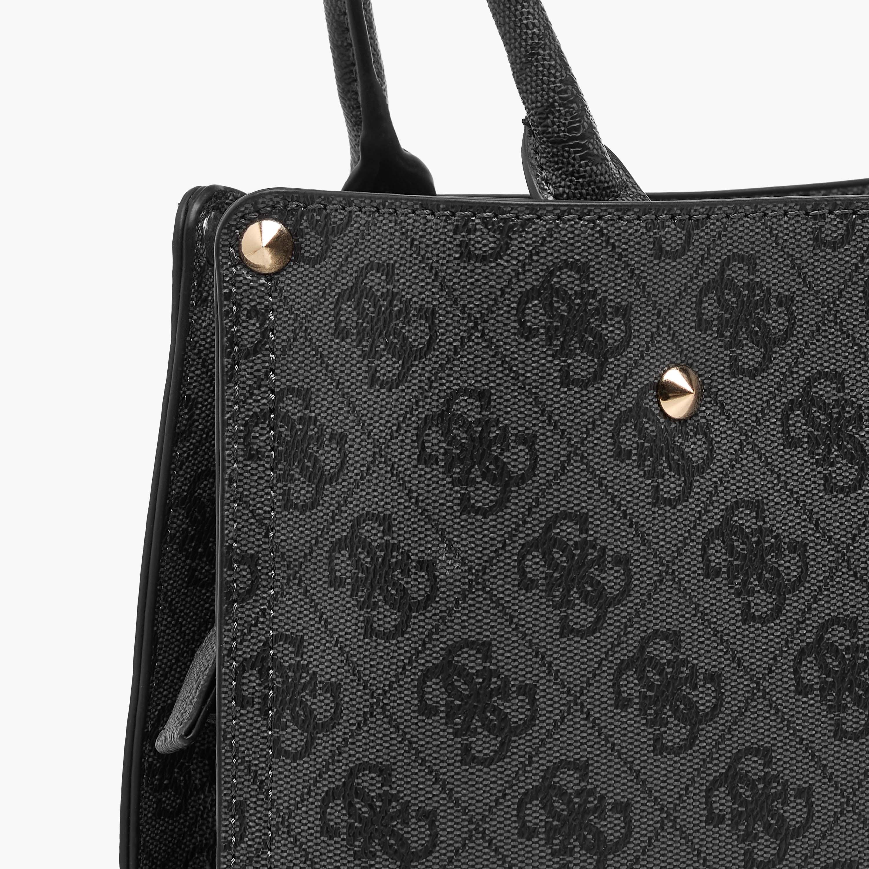 Guess Monogram Texture Shoulder Bag with Double Handle-women-bagsandwallets-handbags-image-5