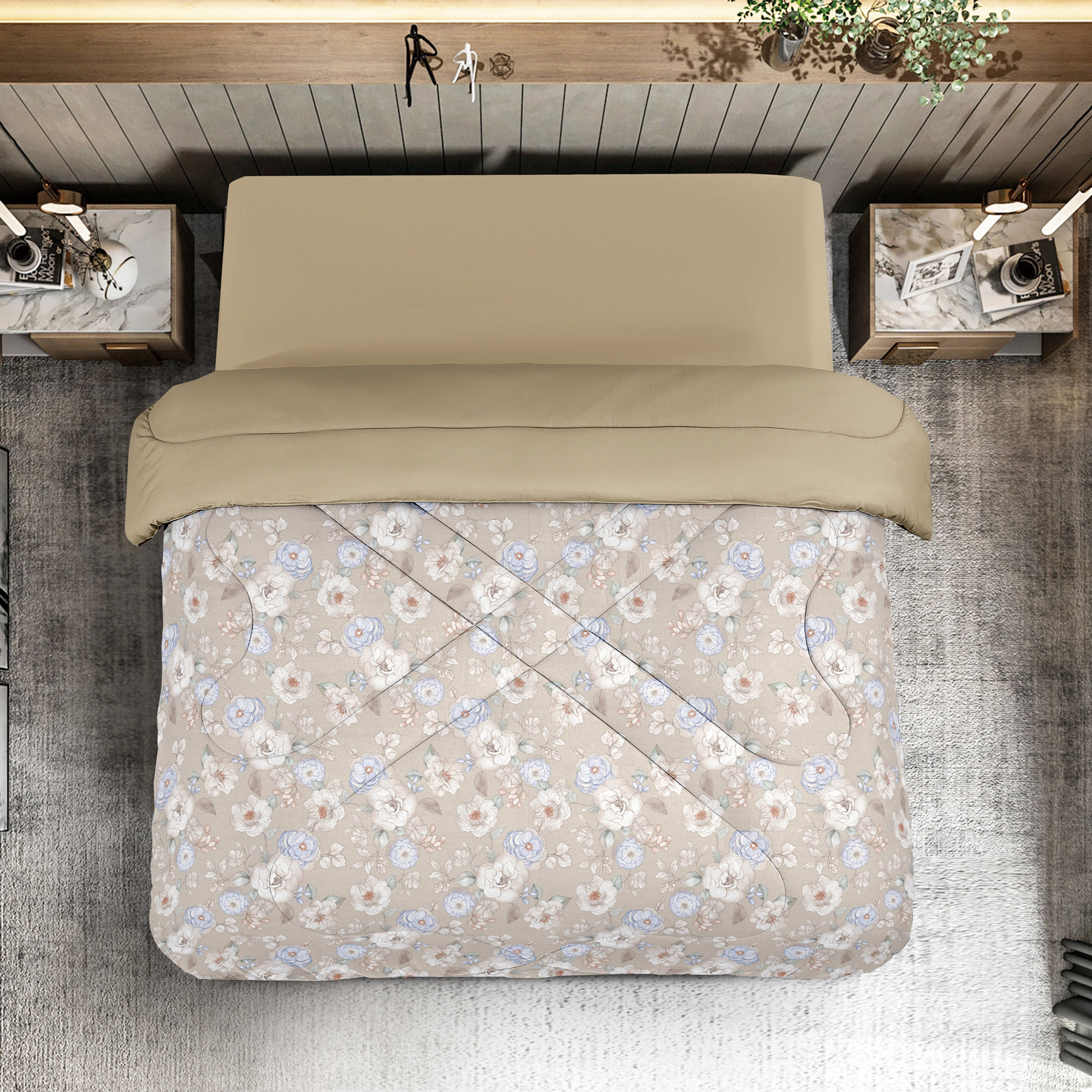 Unique Home All-Season Reversible King Roll Comforter - 250x230 cm-household-bedding-comfortersandbedspreads-comforters-image-1