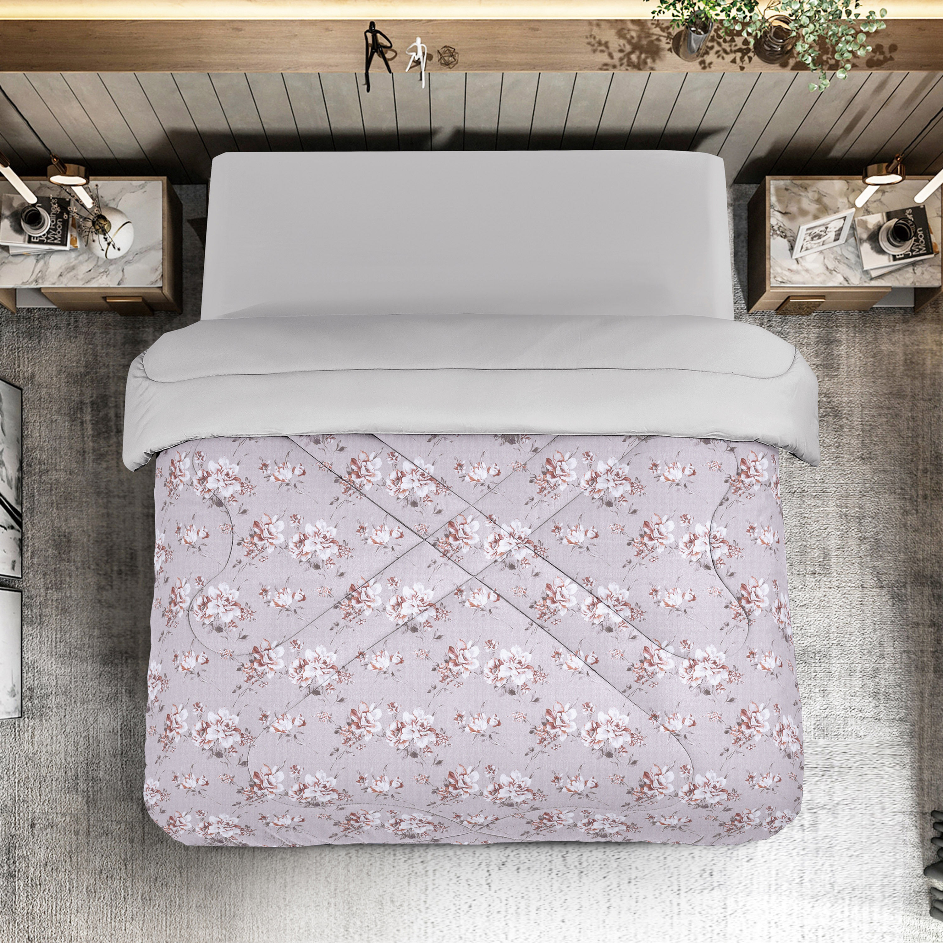 Unique Home All-Season Reversible King Roll Comforter - 250x230 cm-household-bedding-comfortersandbedspreads-comforters-image-1