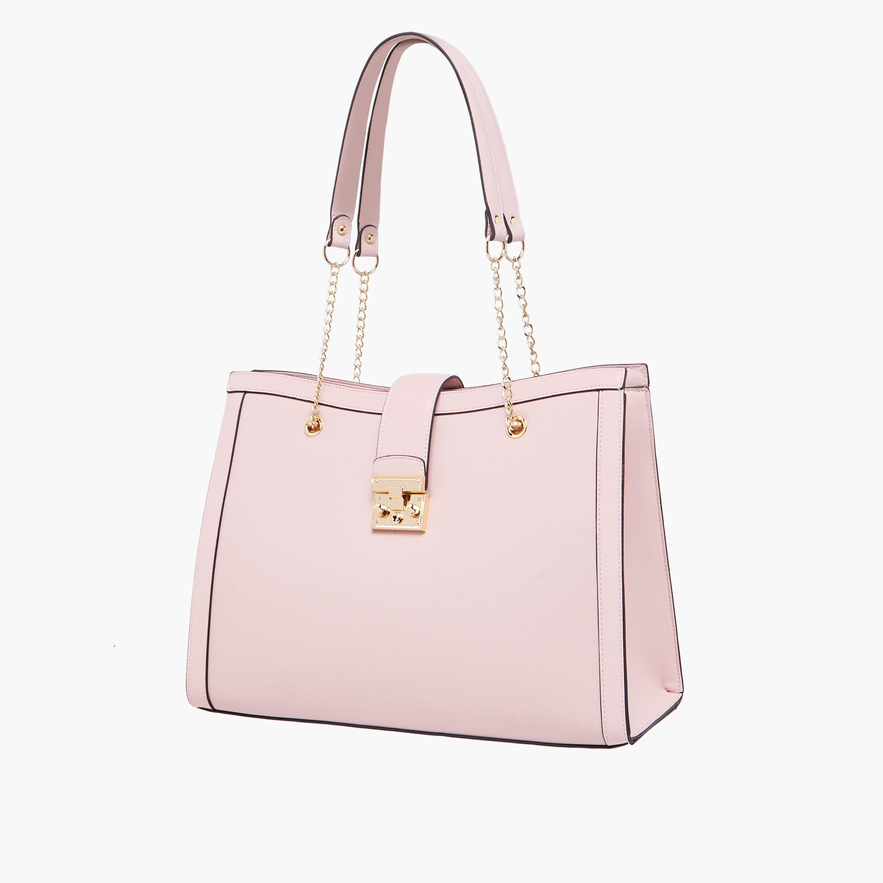 شنطة توتي بارزة الملمس بمقابض سلسلة من ساشا-women-bagsandwallets-handbags-image-3