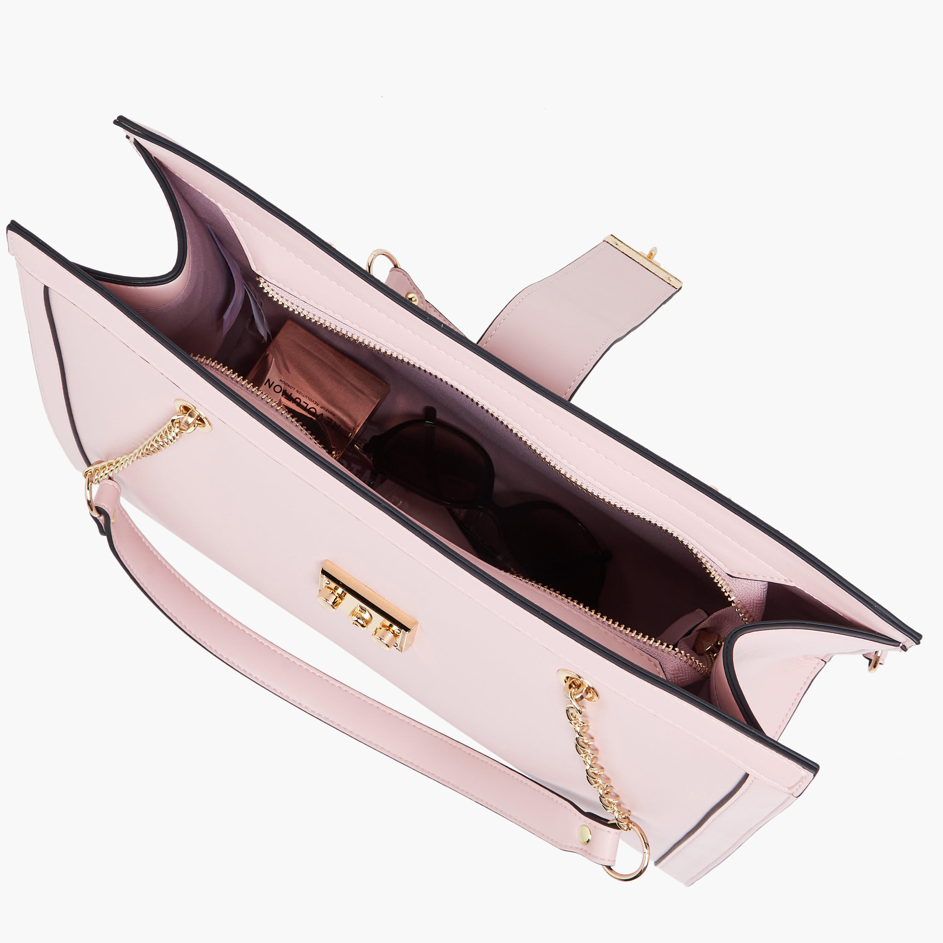 شنطة توتي بارزة الملمس بمقابض سلسلة من ساشا-women-bagsandwallets-handbags-image-9