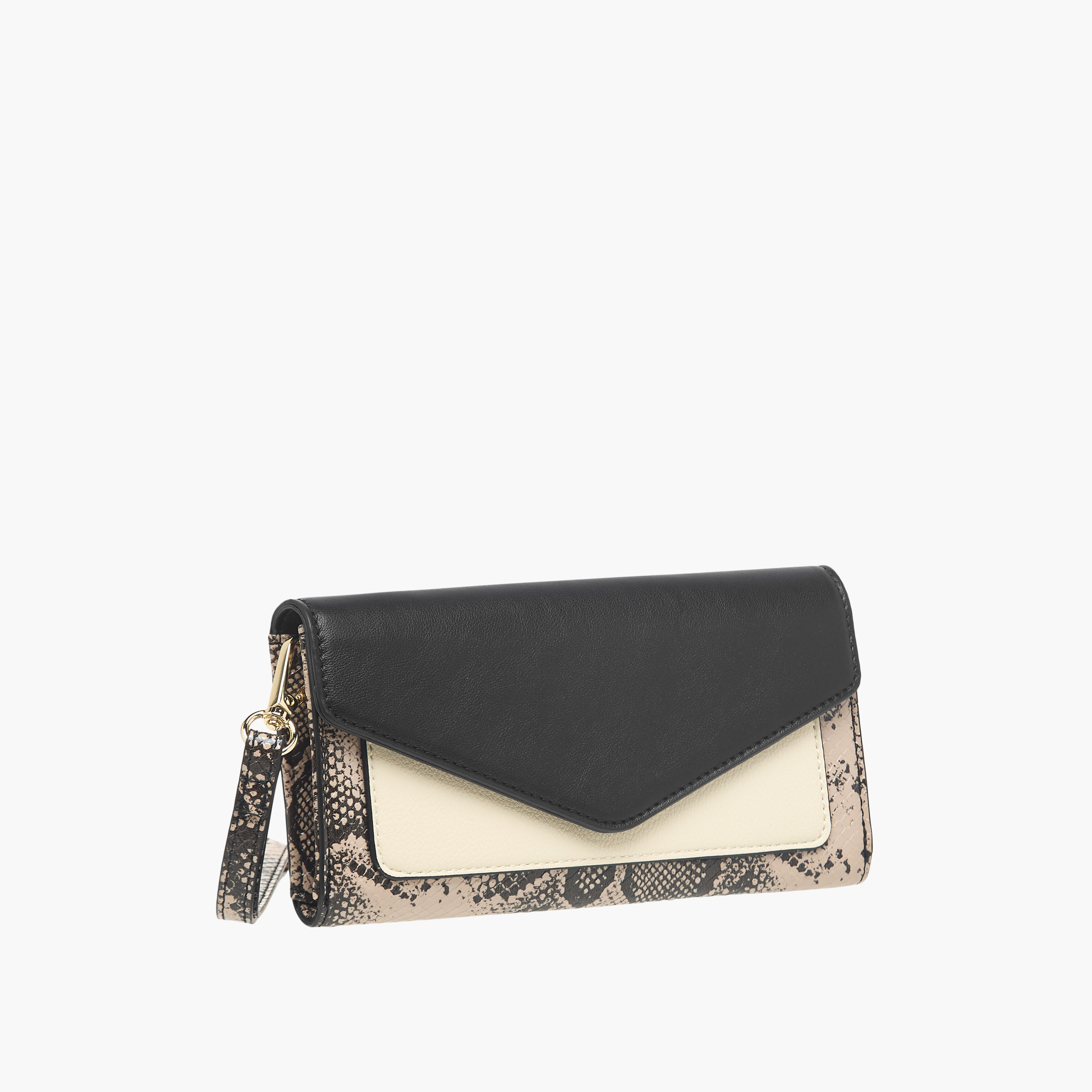 Sasha Tia Animal Textured Wallet with Flap Closure-women-bagsandwallets-wallets-image-2