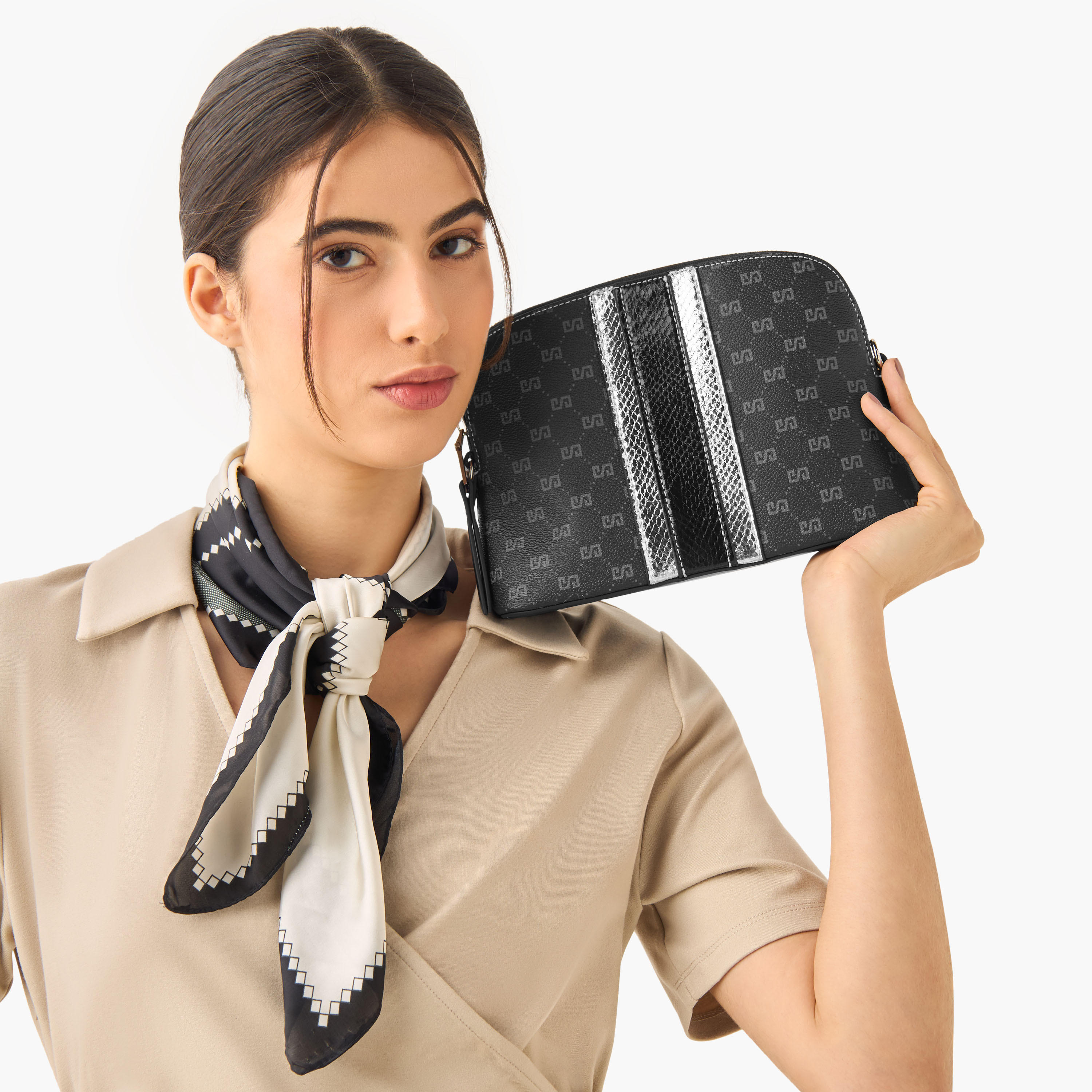 Sasha Tia Monogram Print Crossbody Bag with Adjustable Strap-women-bagsandwallets-handbags-image-8