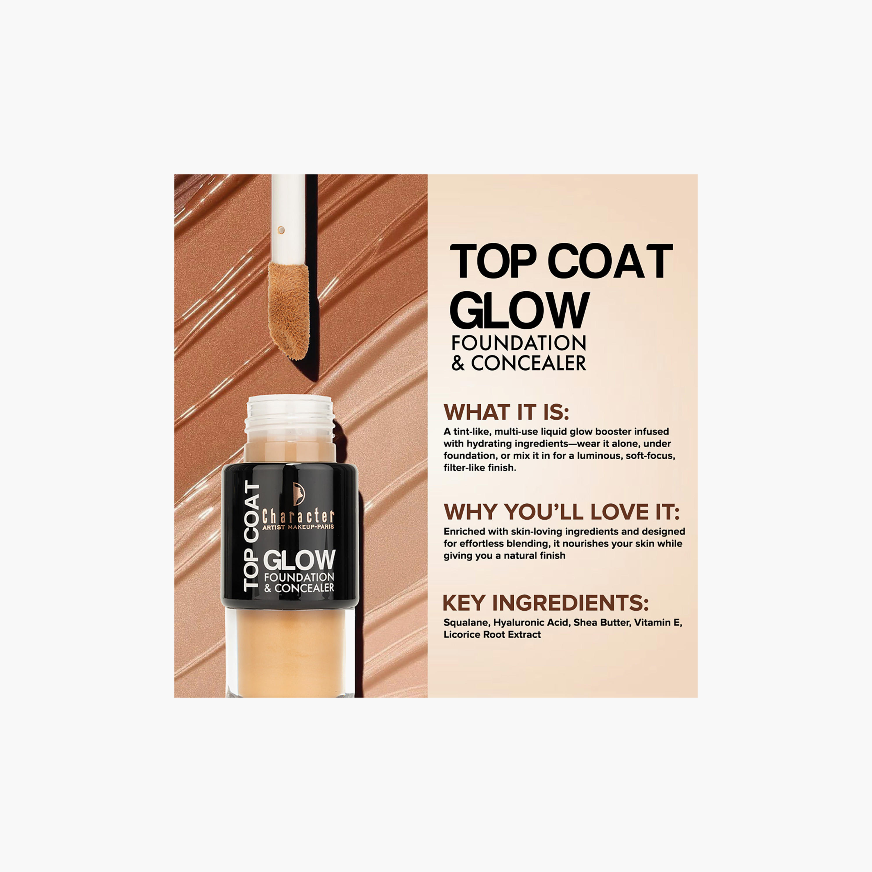 Character Cosmetics Top Coat Glow Foundation & Concealer 15g-beautyandpersonalcare-makeup-face-foundations-image-3