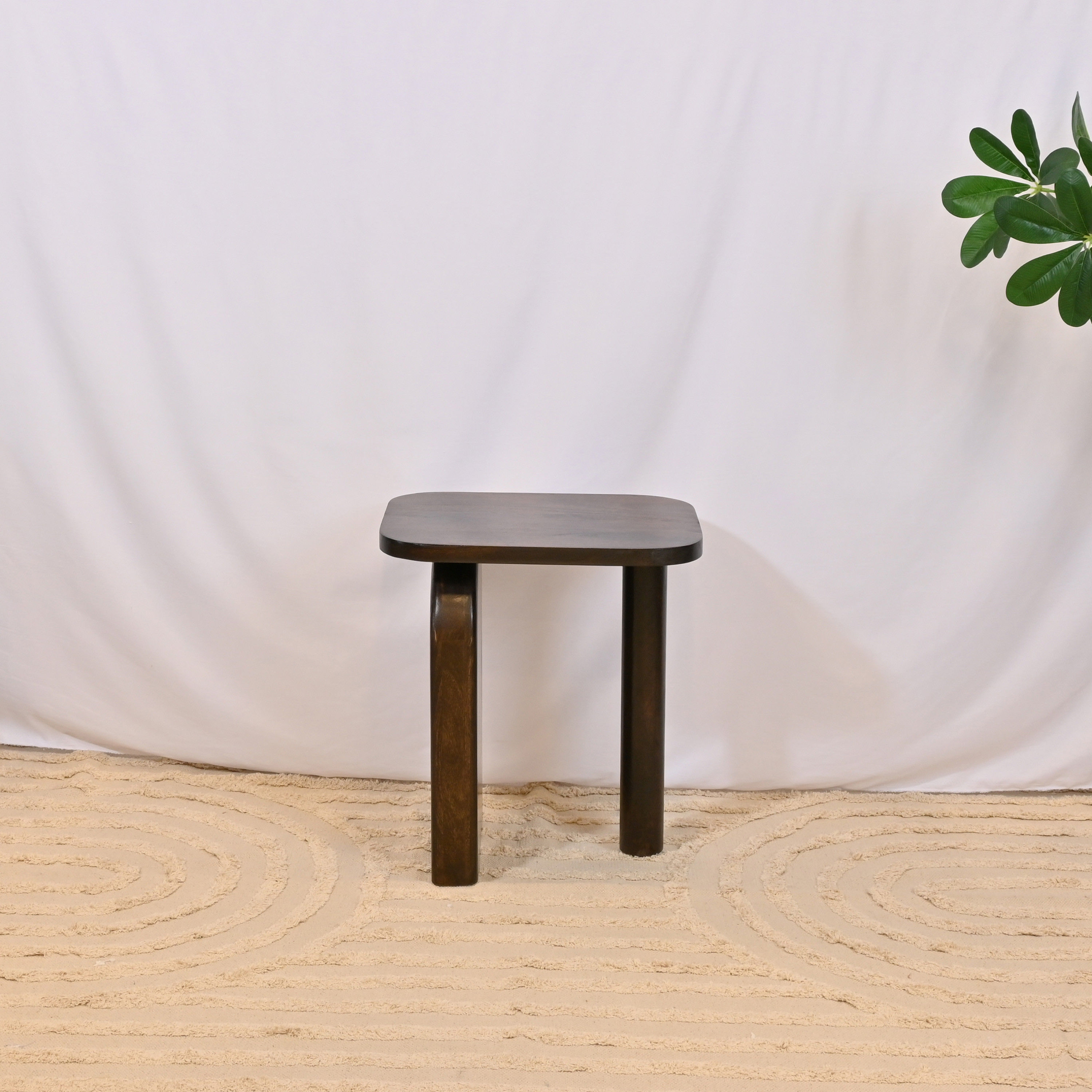 Crafted by Lifestyle Square Wooden Top Accent Table - 60x60x50 cms-furniture-livingroom-sideandendtables-image-2