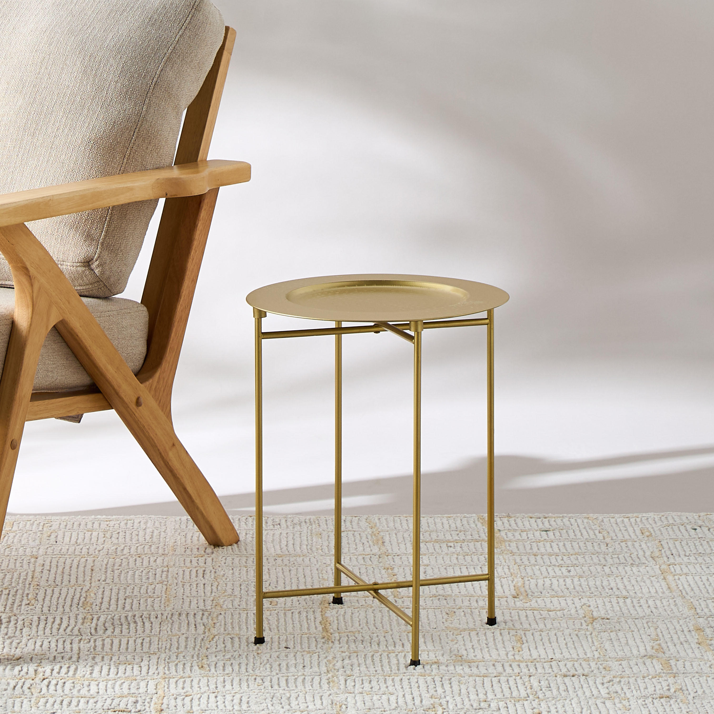 طاولة جانبية مستديرة بارزة الملمس - 36x46 سم-furniture-livingroom-sideandendtables-image-3