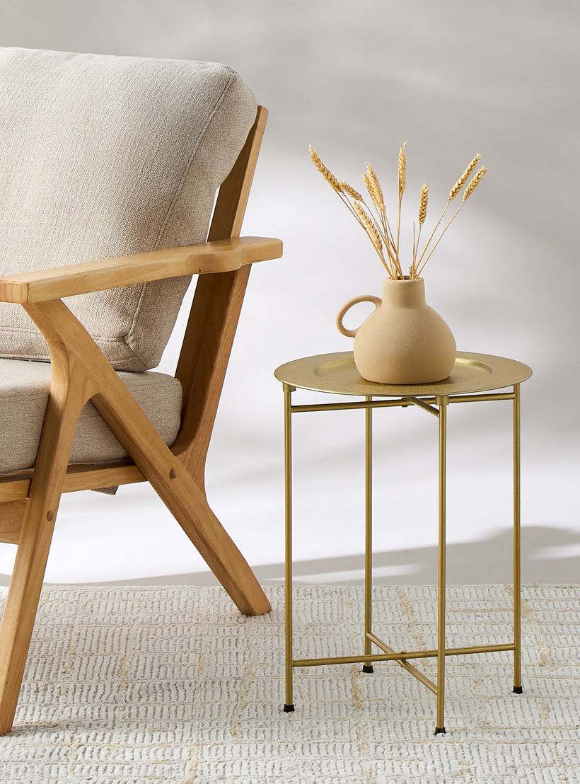 Metallic Side Table - 36x36x46 cms-furniture-livingroom-sideandendtables-image-2