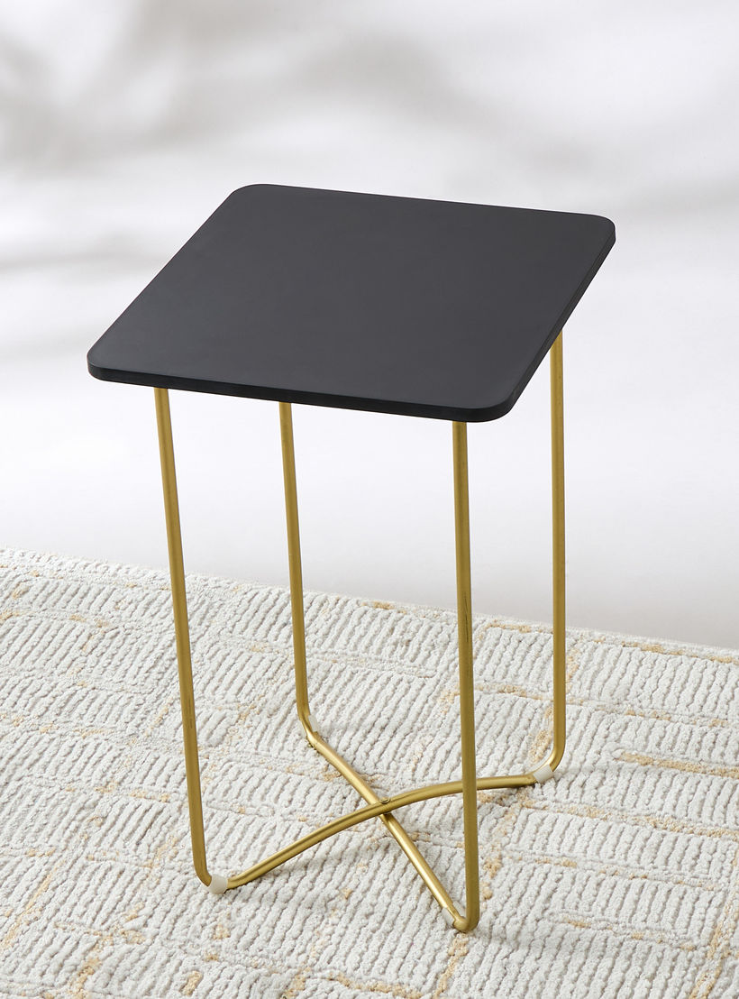 Metallic Side Table - 29x29x46 cms-furniture-livingroom-sideandendtables-image-3