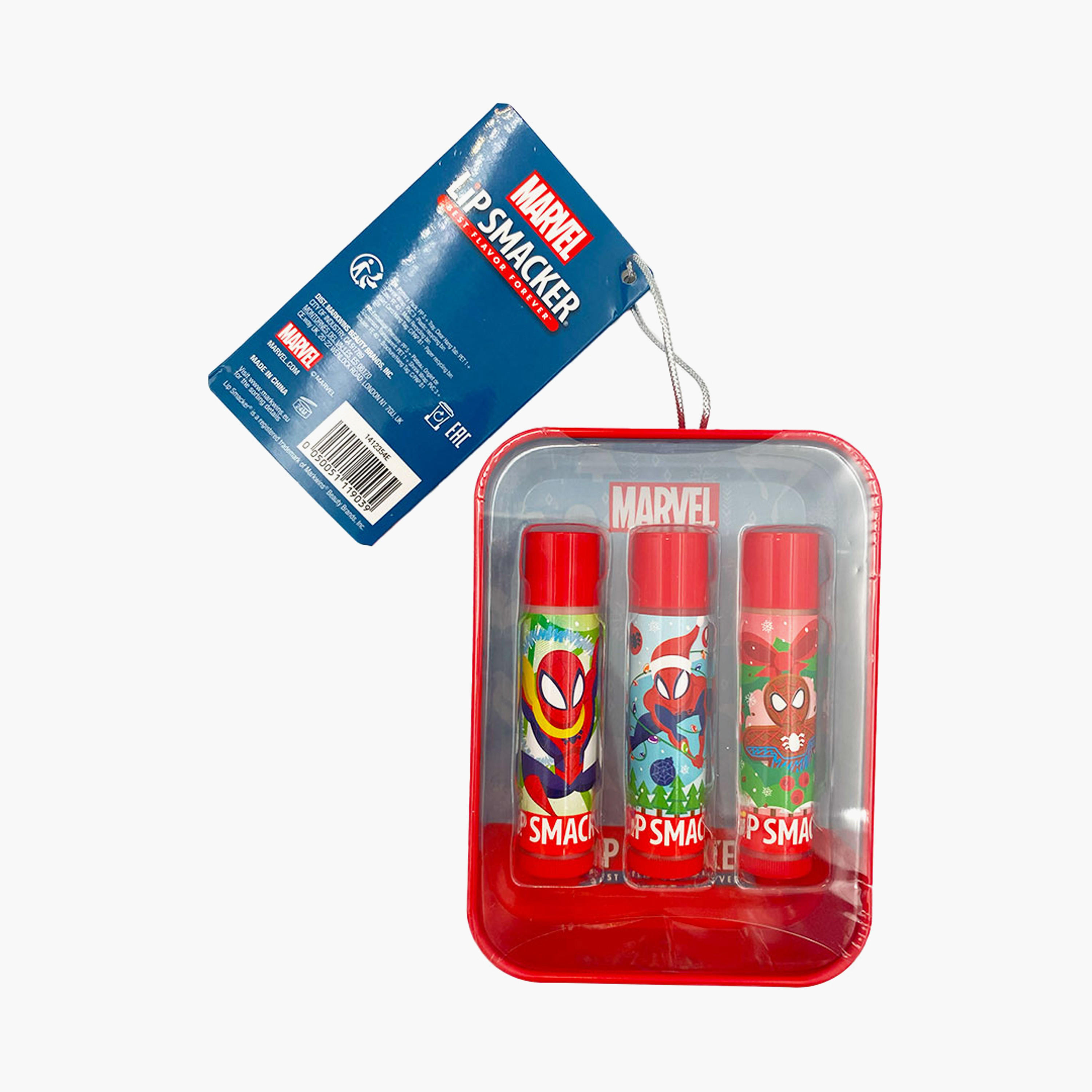 Lip Smacker 3-Piece Spider-Man Lip Balm Set-beautyandpersonalcare-skin-lipcare-lipbalm-image-2