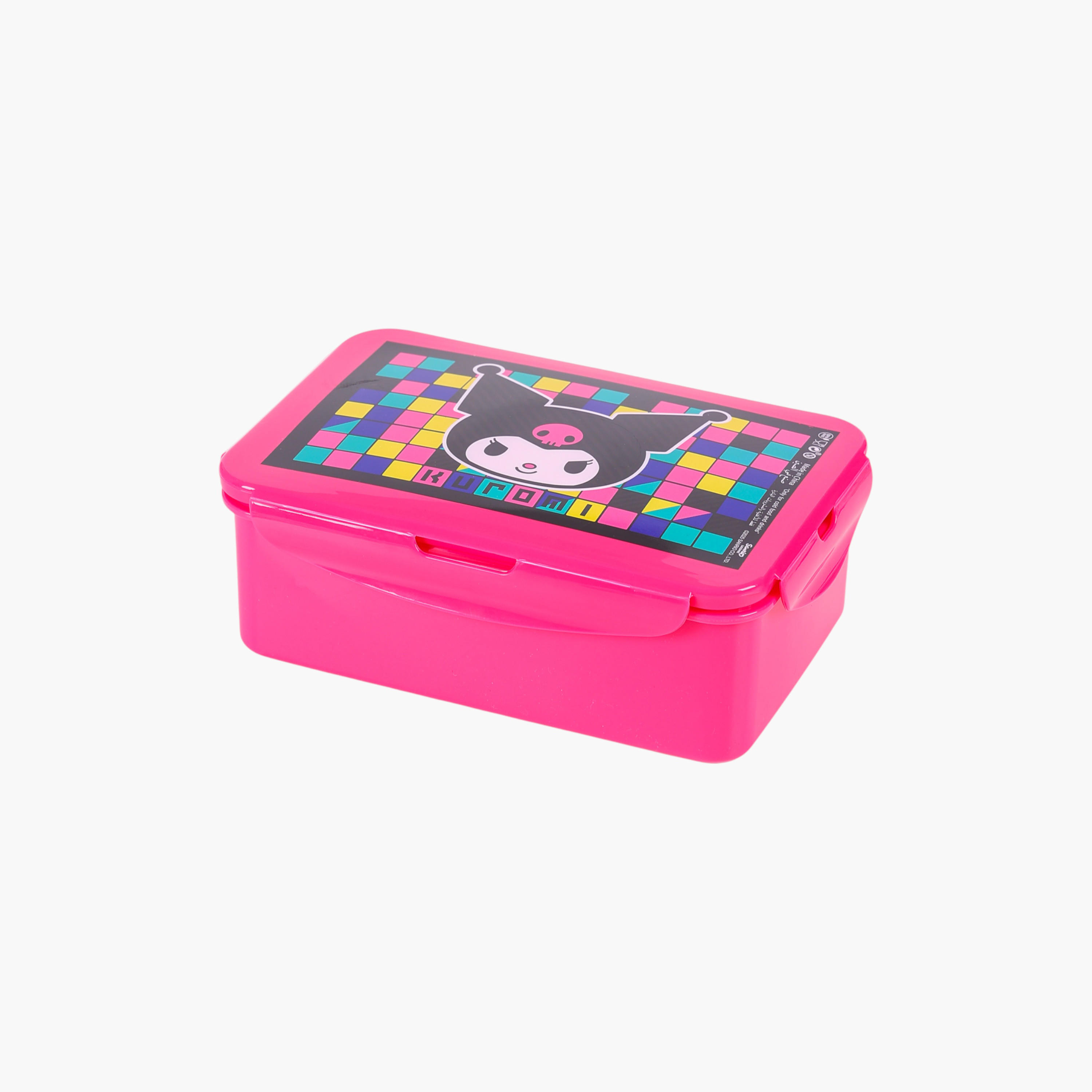 Sanrio Kuromi Print Lunch Box with Clip Lock Closure-school-lunchessentials-lunchboxes-image-3