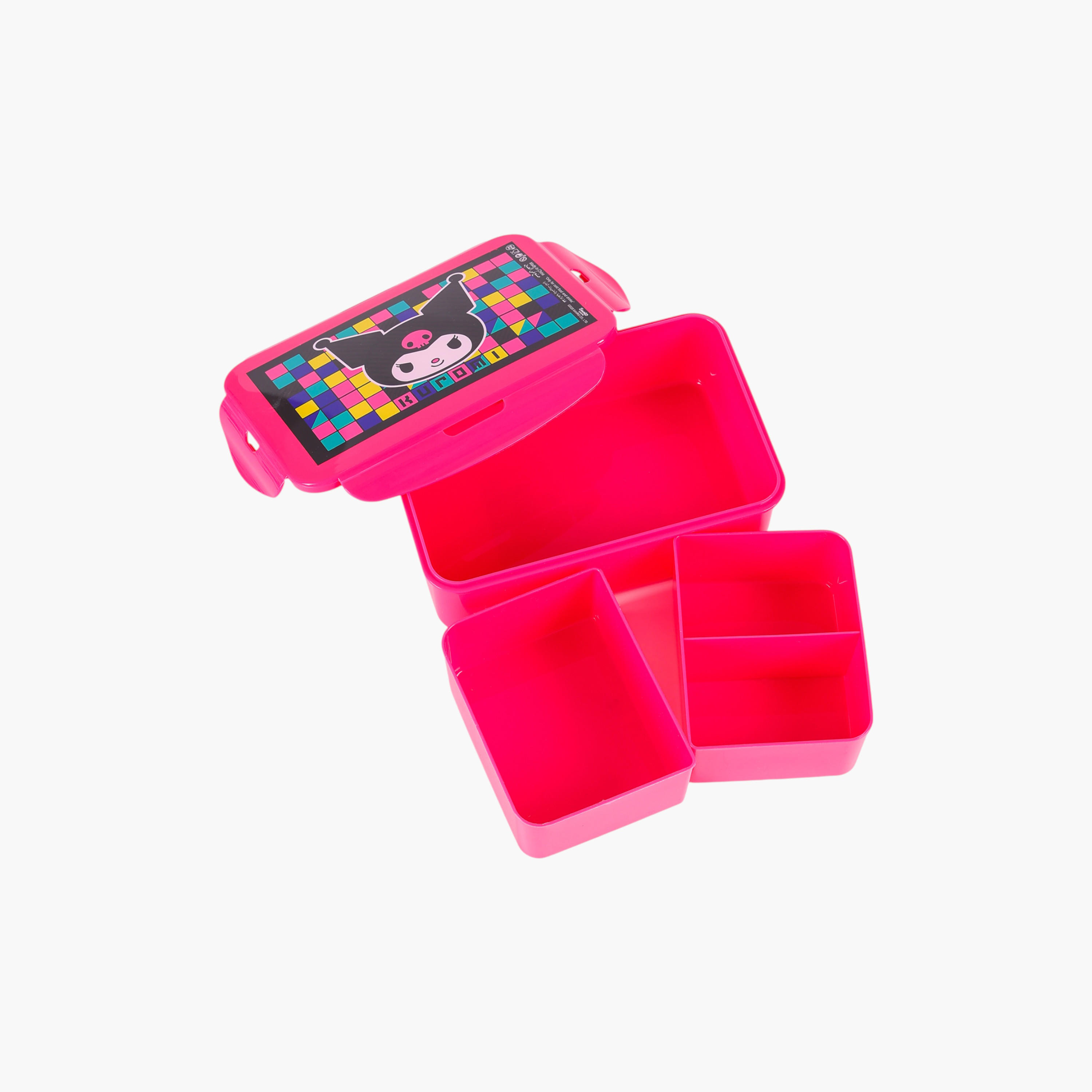 Sanrio Kuromi Print Lunch Box with Clip Lock Closure-school-lunchessentials-lunchboxes-image-4