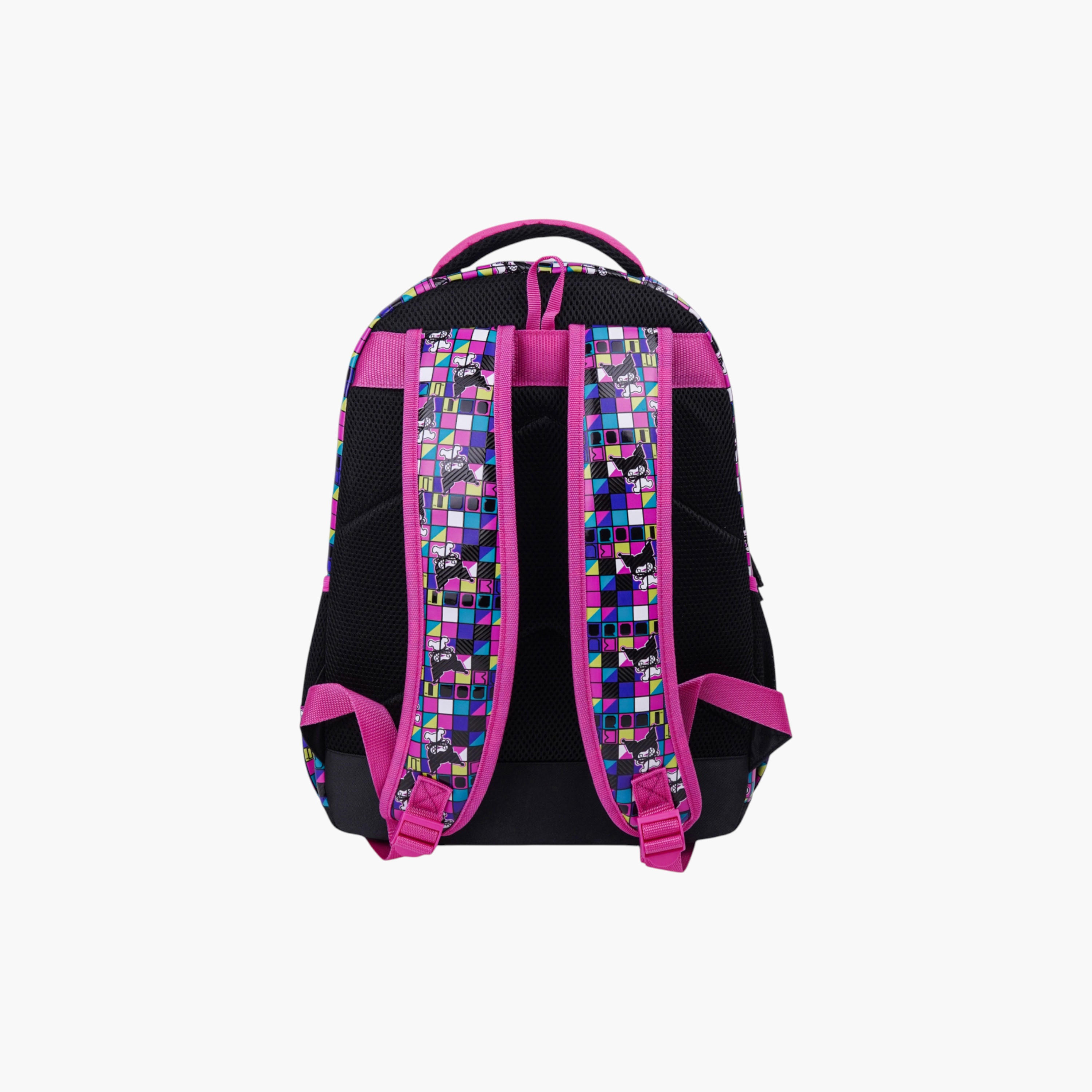 Sanrio Kuromi Print Zip Closure 16-inch Backpack with Adjustable Straps - 24x34x45 cms-school-bagsandbackpacks-backpacks-image-3