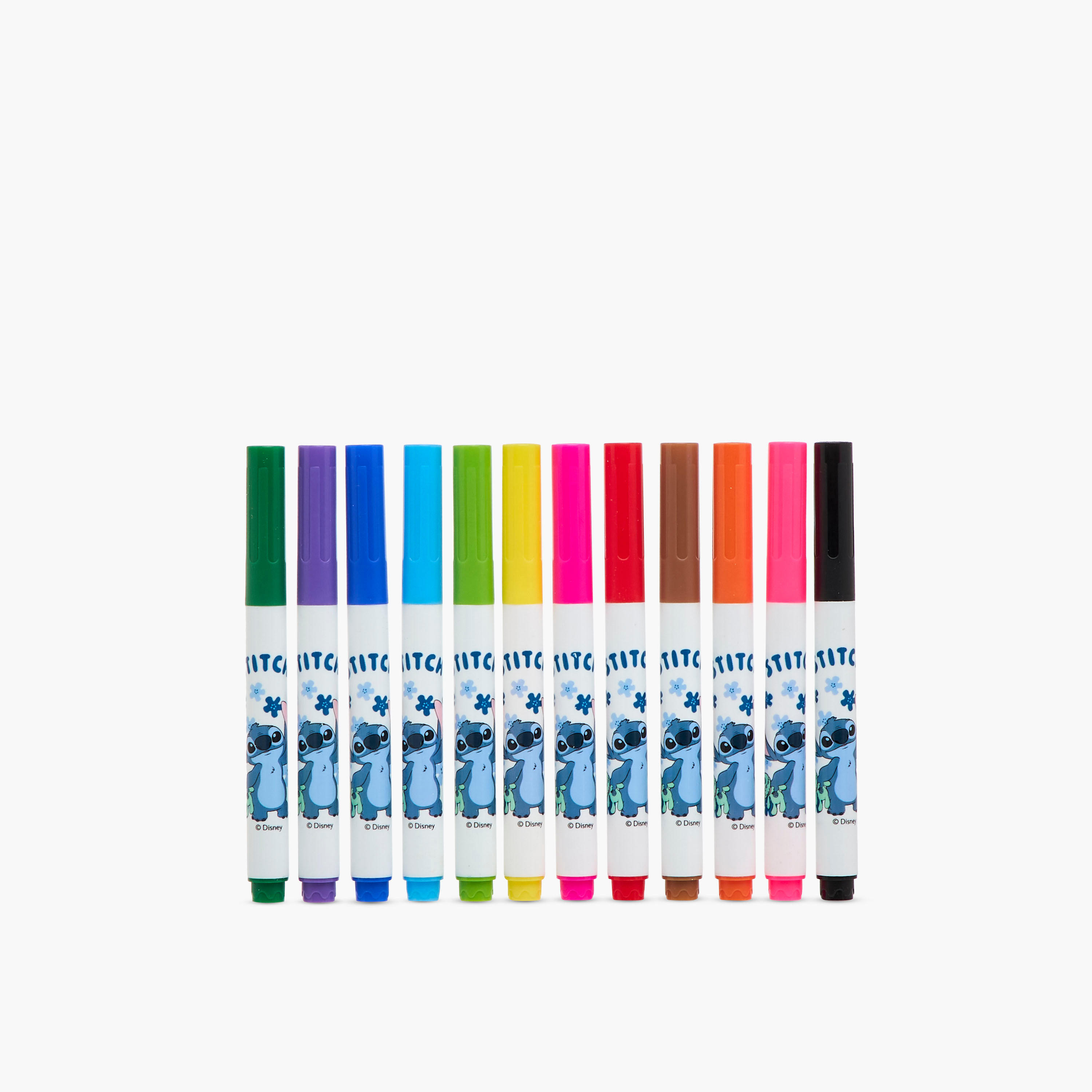 Disney 12-Piece Stitch Print Washable Painting Pen Set-school-stationery-pensandpencils-image-2