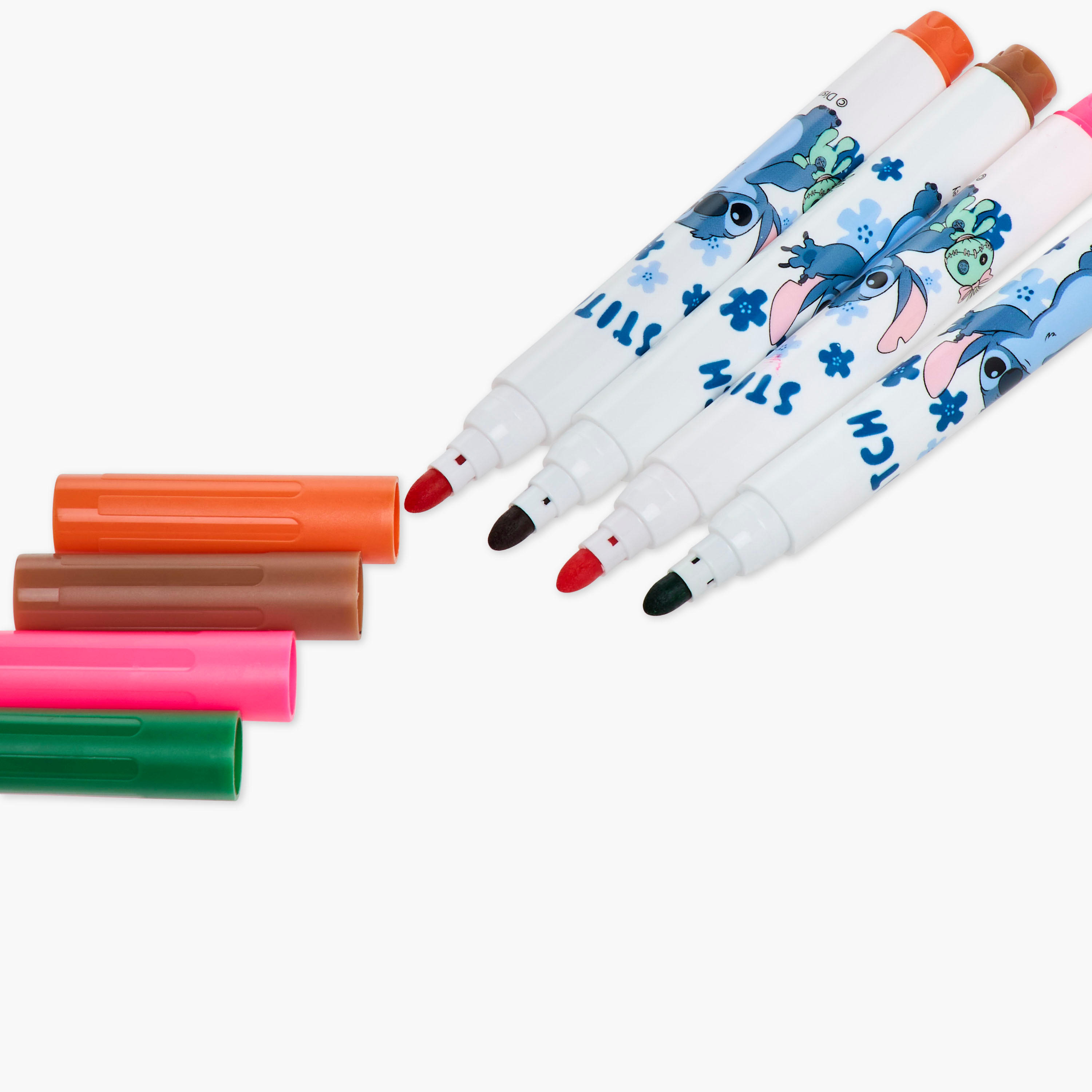 Disney 12-Piece Stitch Print Washable Painting Pen Set-school-stationery-pensandpencils-image-3