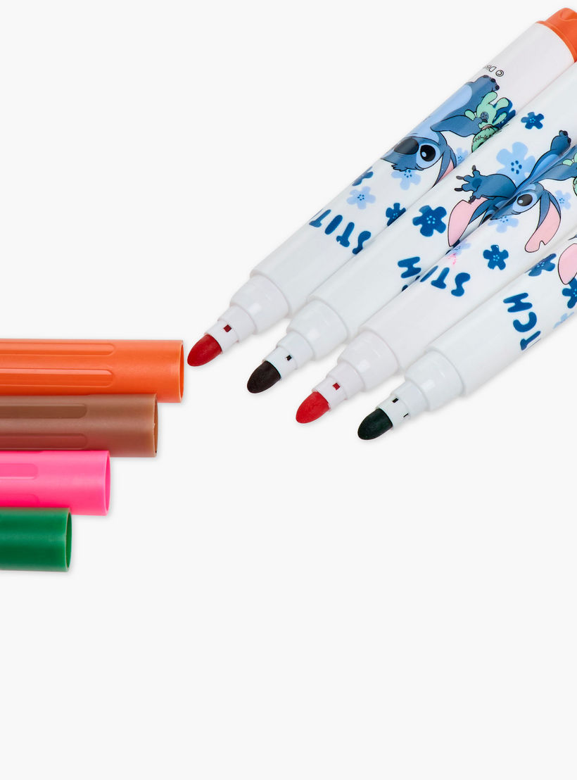 Disney 12-Piece Stitch Print Washable Painting Pen Set-school-stationery-pensandpencils-image-3