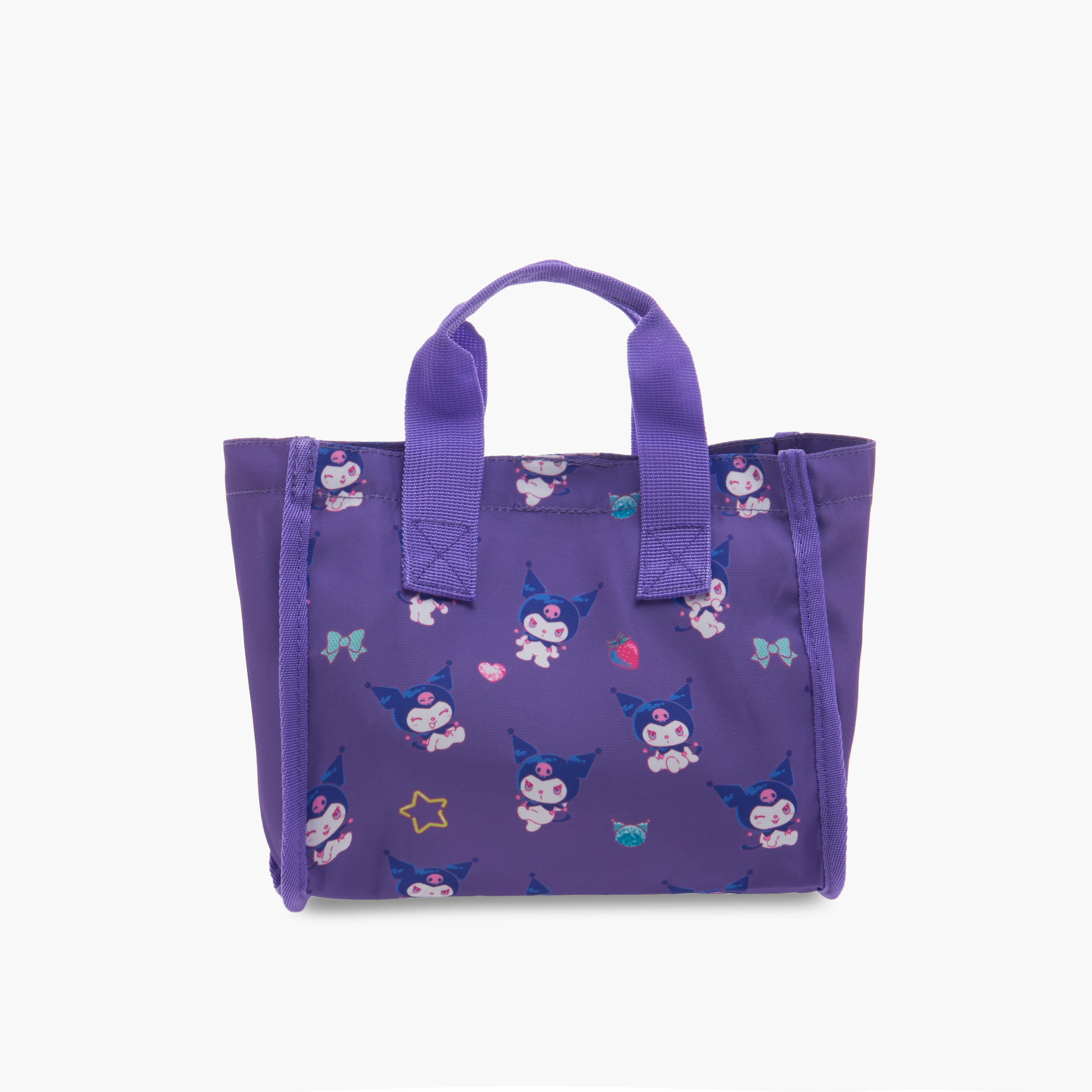 Sanrio Kuromi Print Lunch Bag for Girls with Double Handle-school-lunchessentials-lunchbags-image-1