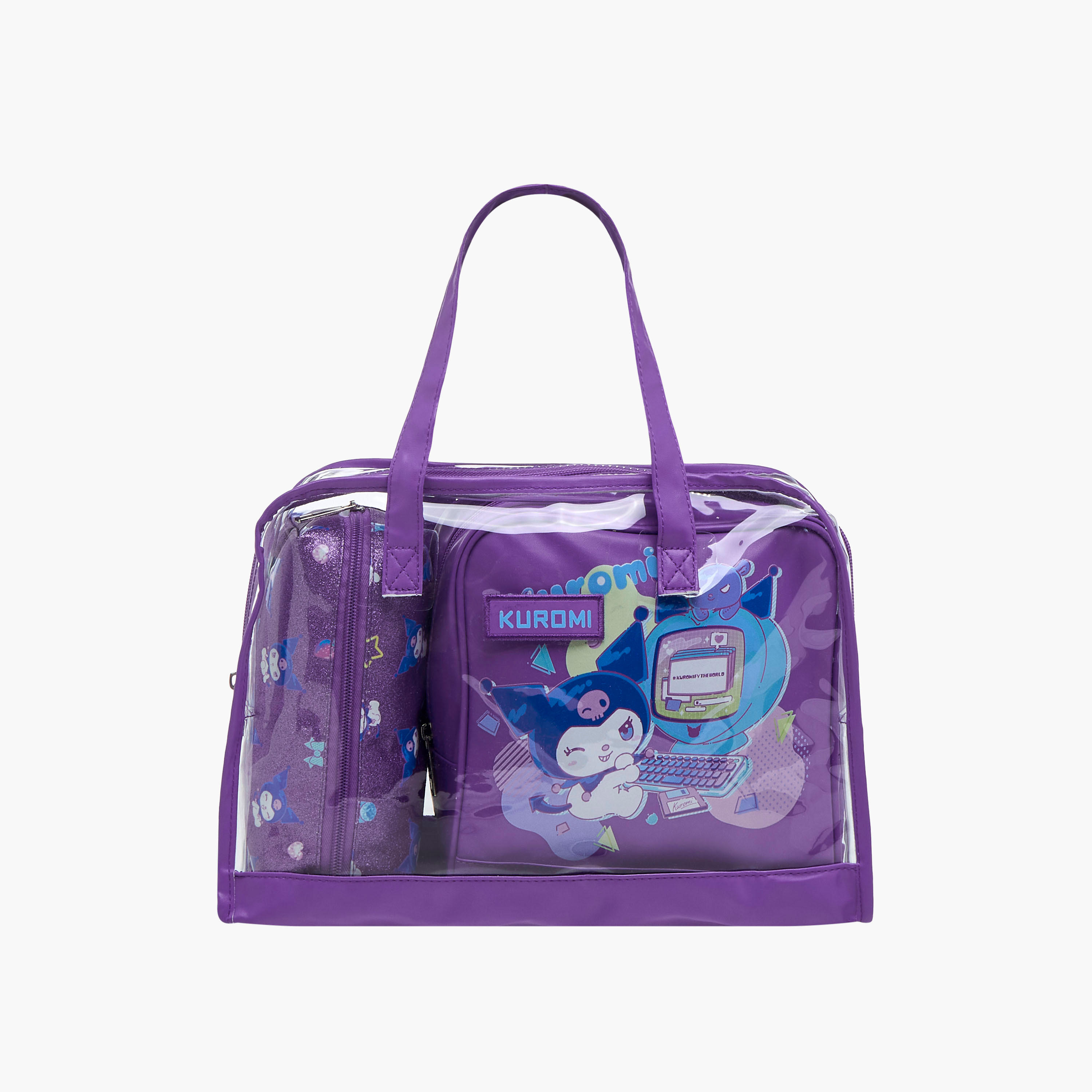 شنطة أدوات تجميل بطبعات كورومي 3 قطع من سانريو-school-lunchessentials-lunchbags-image-2