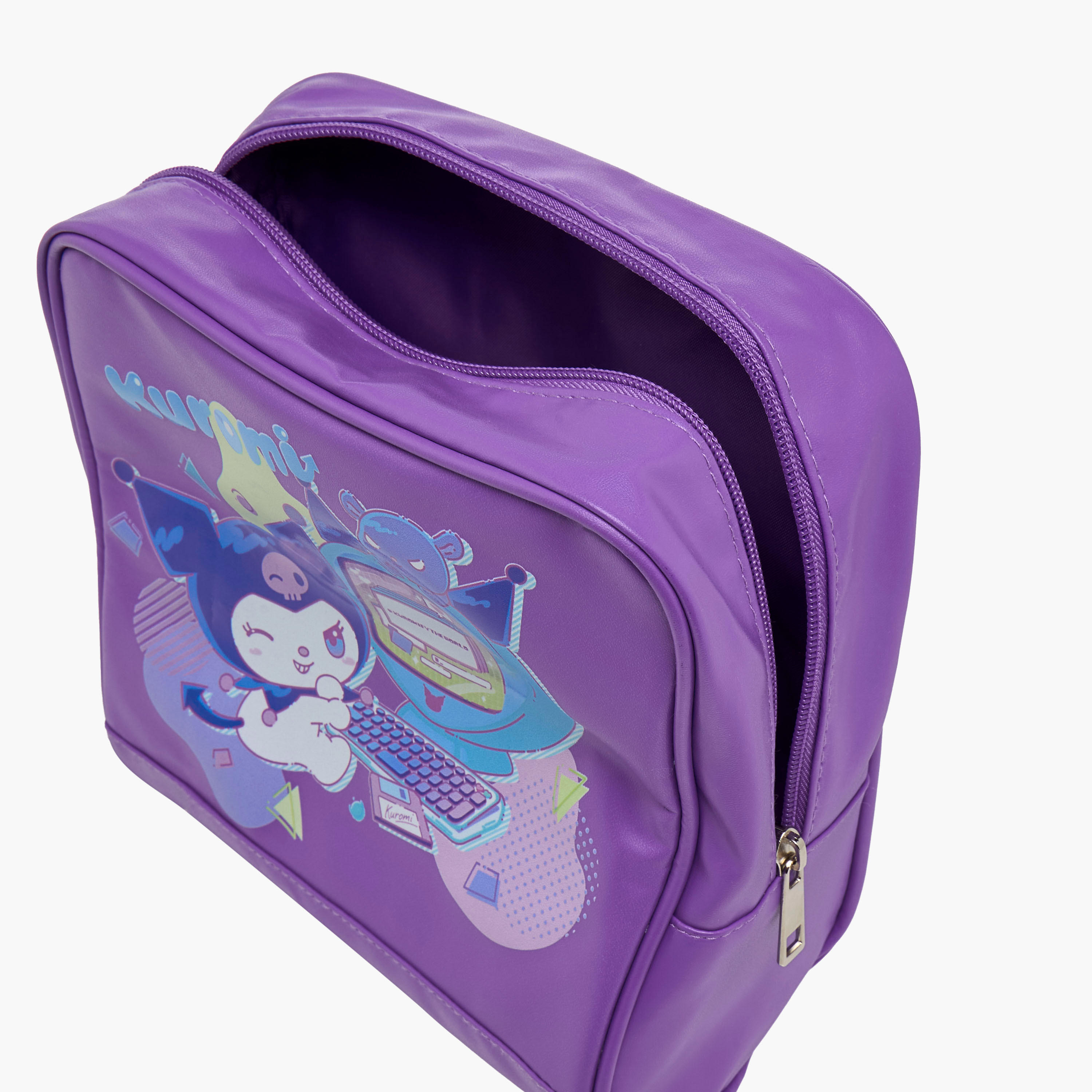 Sanrio 3-Piece Kuromi Print Cosmetic Bag Set-school-lunchessentials-lunchbags-image-9