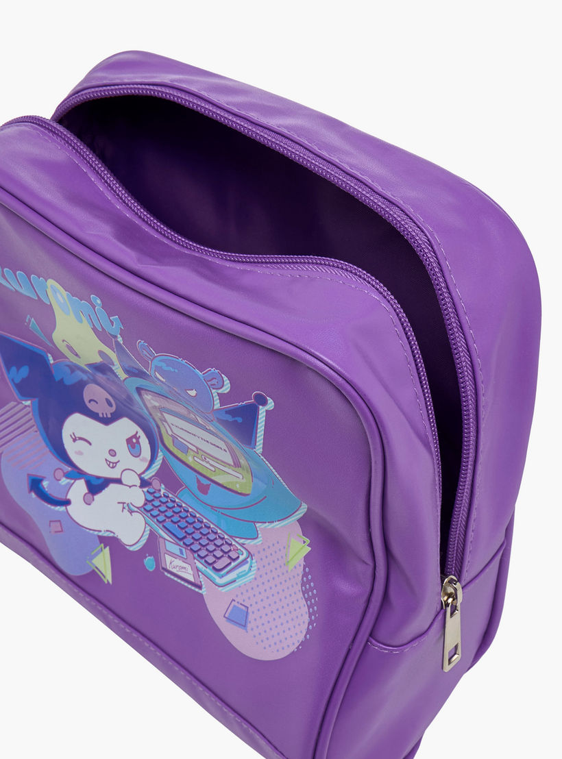 Sanrio 3-Piece Kuromi Print Cosmetic Bag Set-school-lunchessentials-lunchbags-image-9