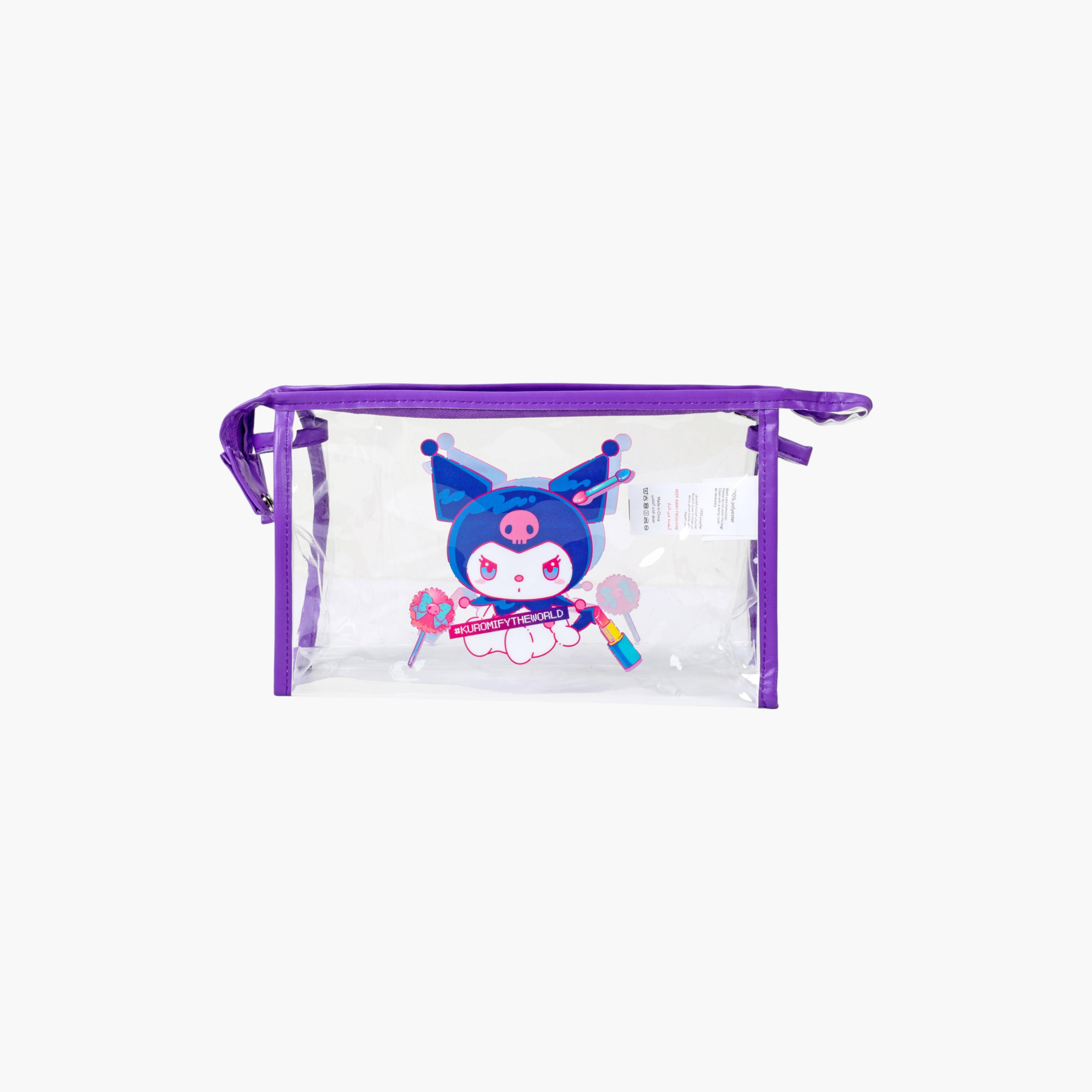 Sanrio Kuromi Print Pouch-school-bagsandbackpacks-sets-image-1
