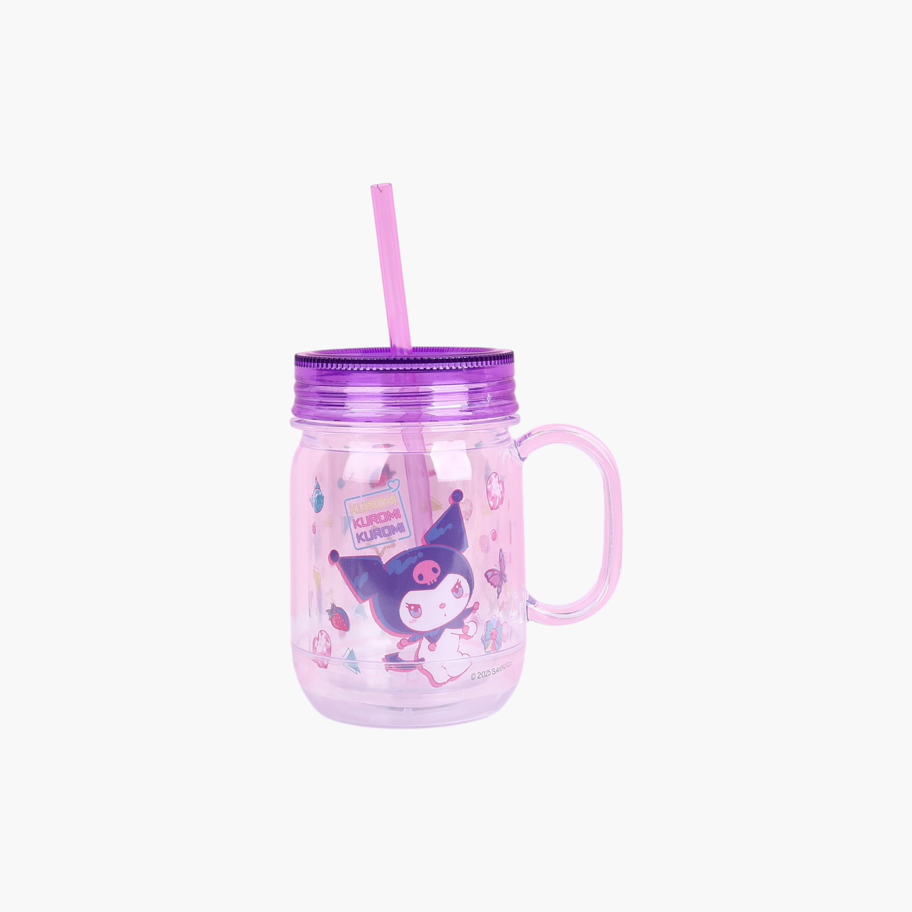 كوب بطبعات كيرومي بقشّة من سانريو - 550 مل-household-dining-teaandcoffee-travelmugsandsippers-image-1