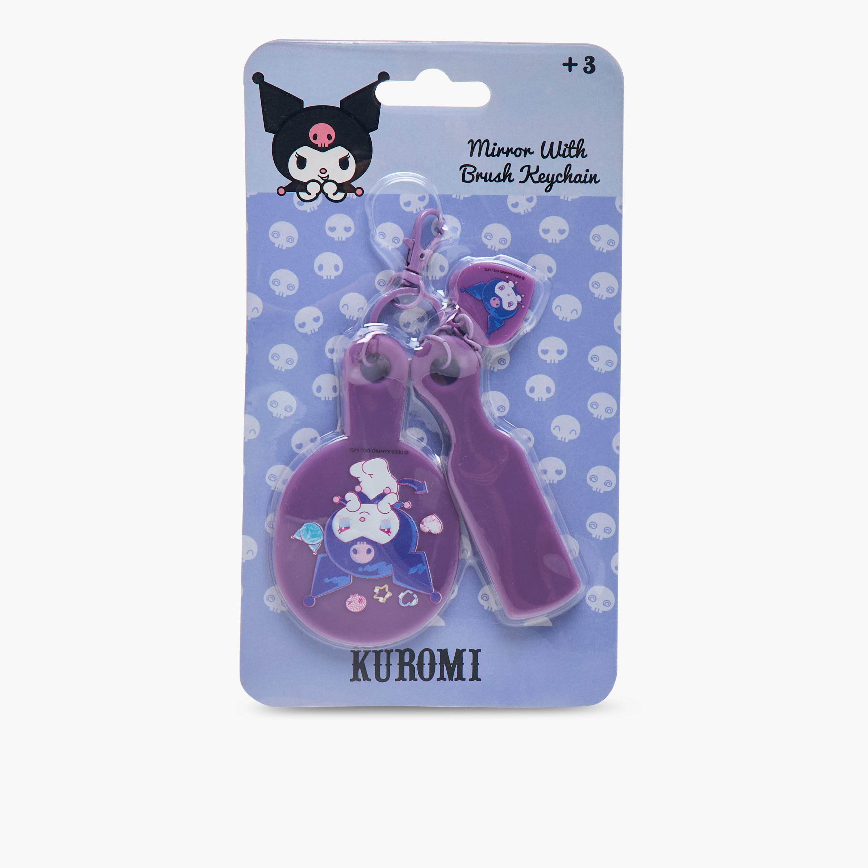 Sanrio Girls Mini Mirror with Brush Keychain-girls-accessories-keyringsandbagcharms-image-5